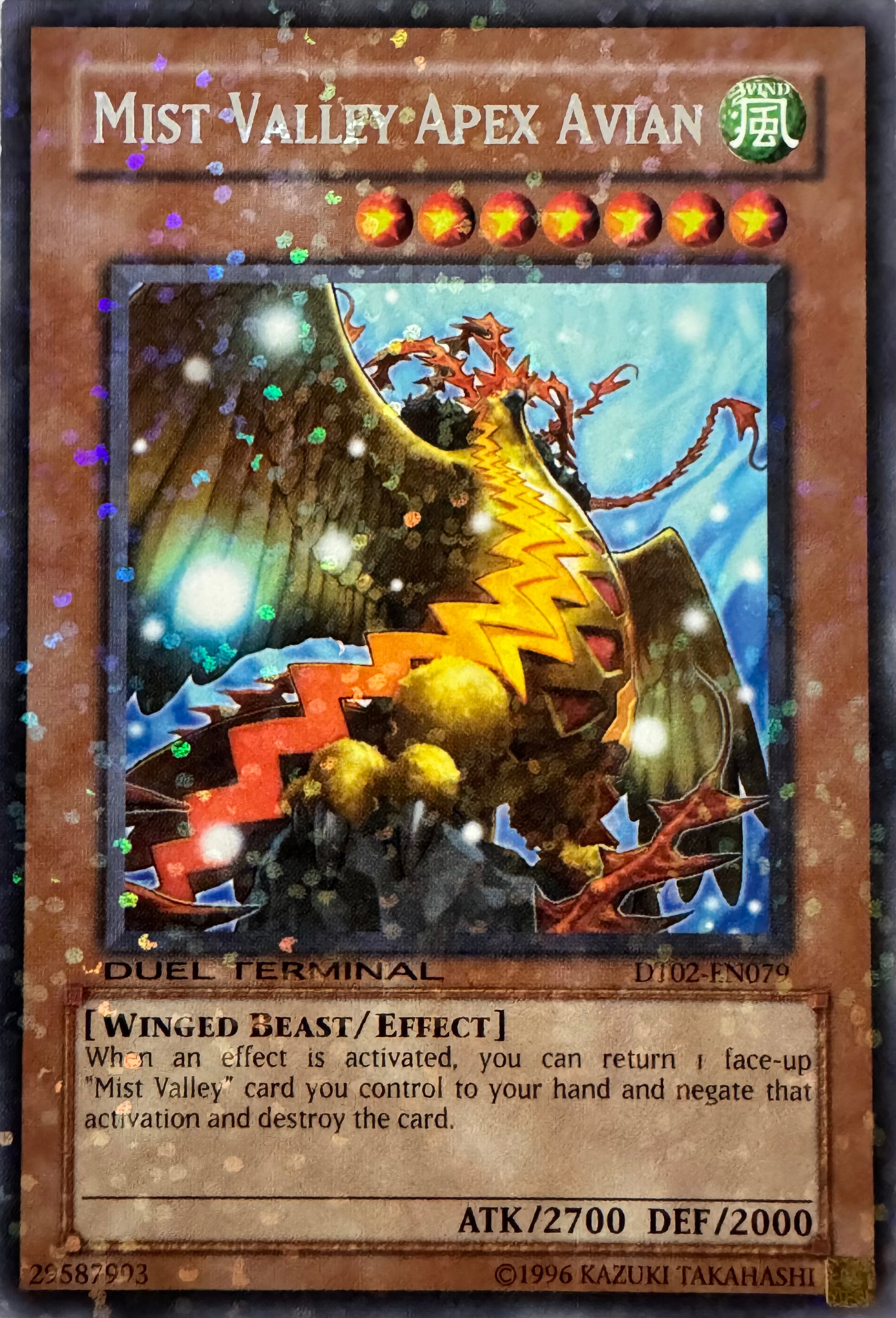 Yugioh! Mist Valley Apex Avian Dt02-en079 Duel Terminal