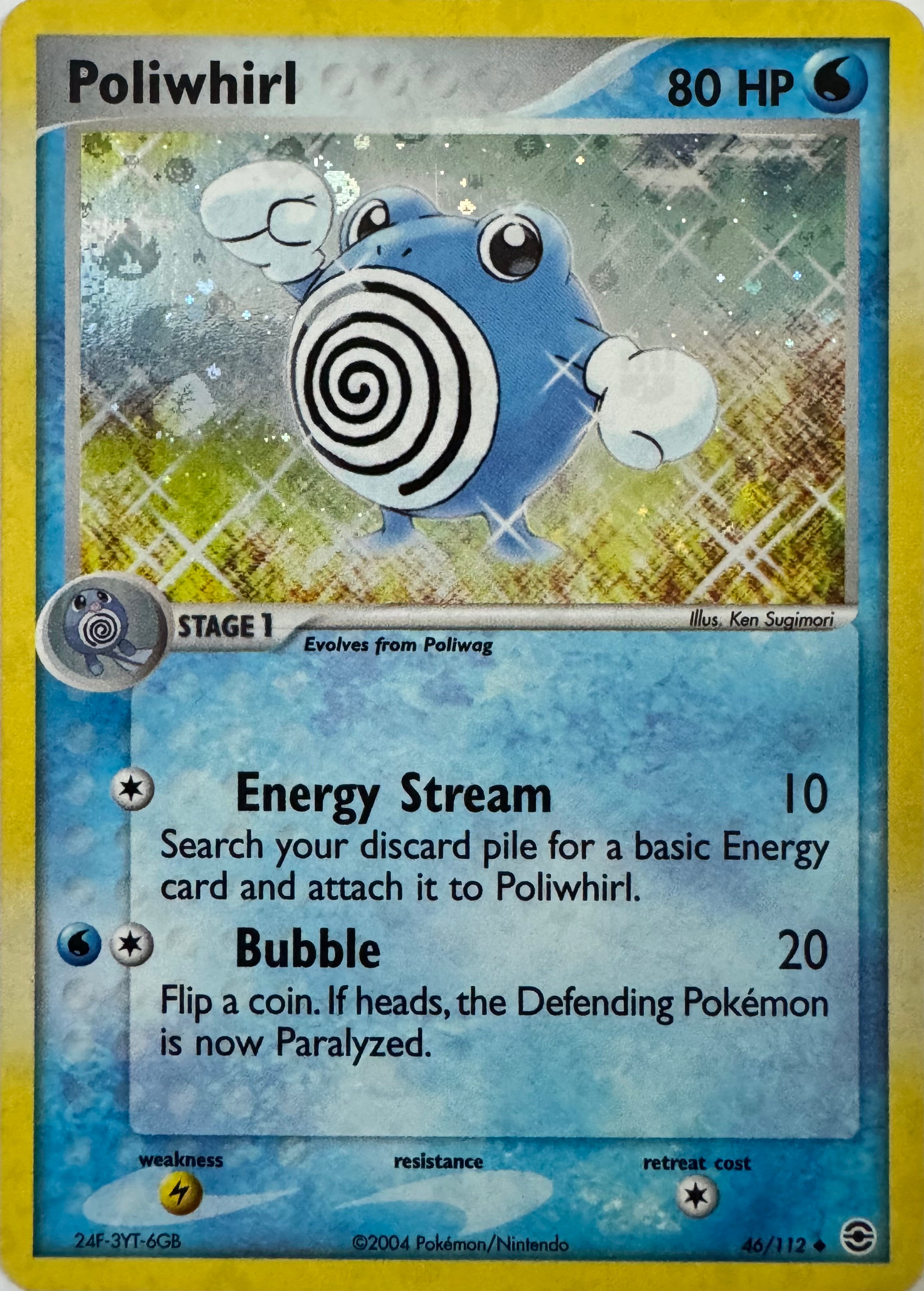 Pokemon Tcg Poliwhirl 46/112 Holo