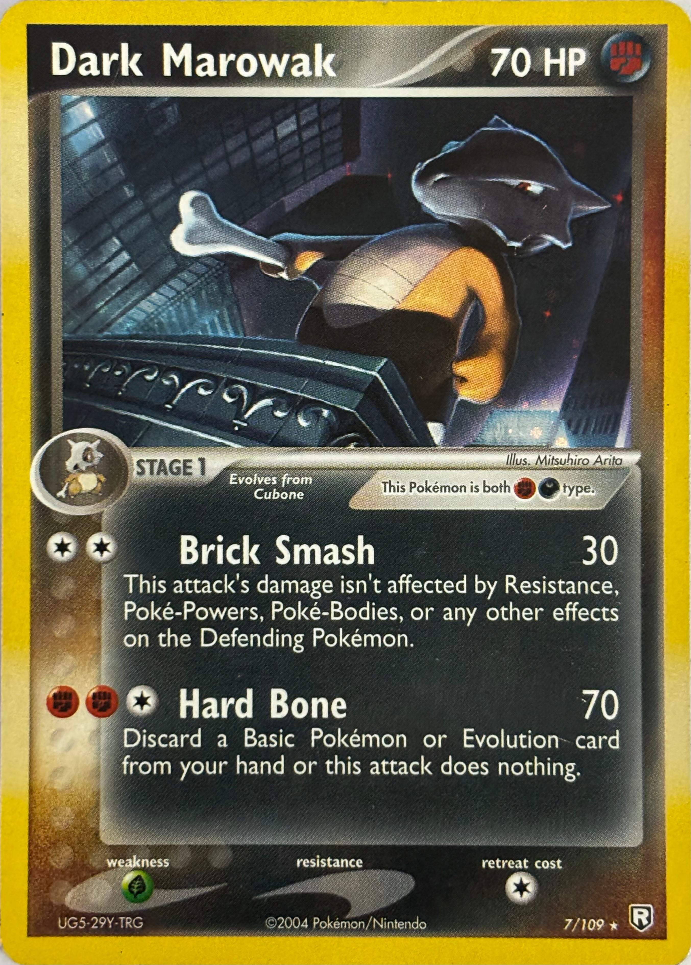 Pokemon Tcg Dark Marowak 7/109 Holo