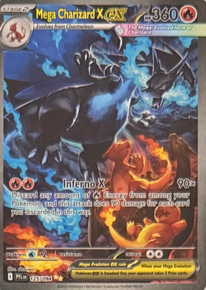 Pokemon Tcg Mega Charizard Ex 125/094