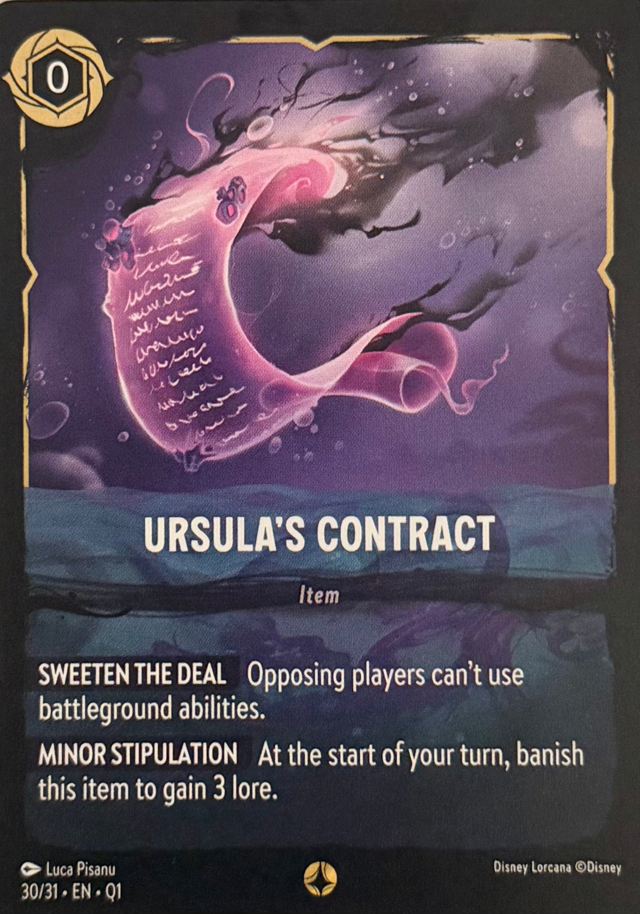 Disney Lorcana Ursula’s Contract 30/31