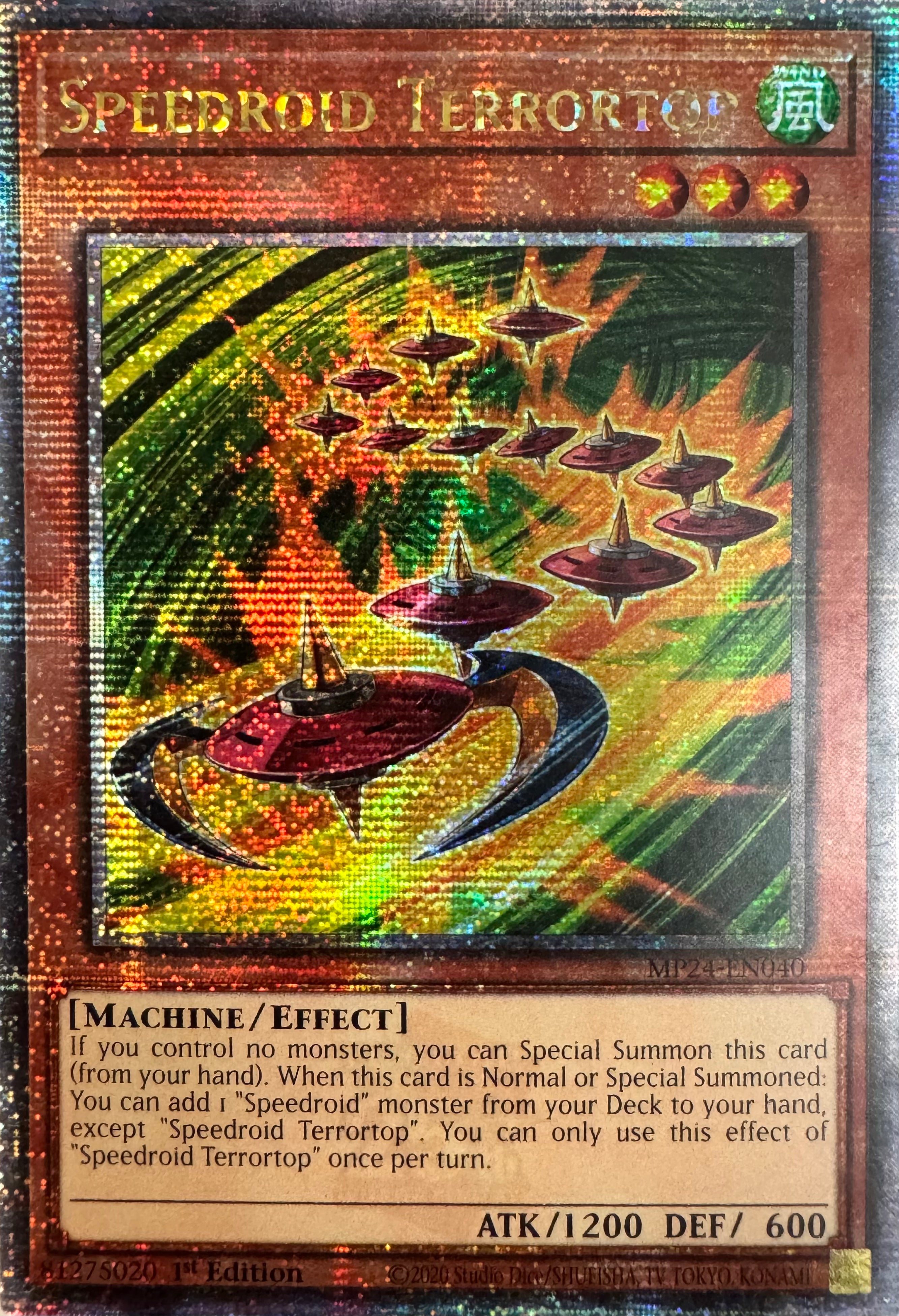 Yugioh! Speedroid Terrortop Mp24-en040 1st Edition Quarter
