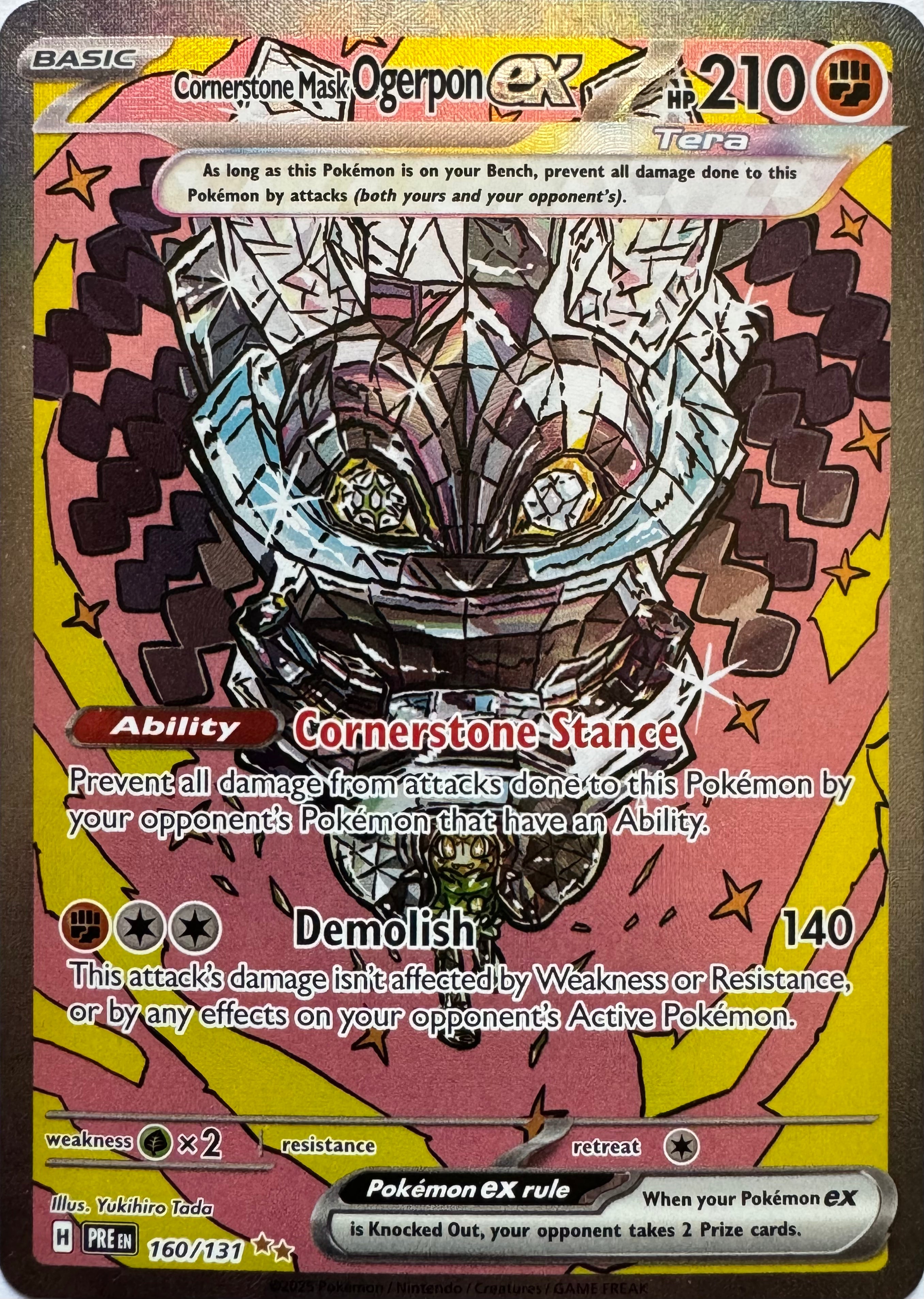 Pokemon Tcg Cornerstone Mask Ogerpon Ex 160/131