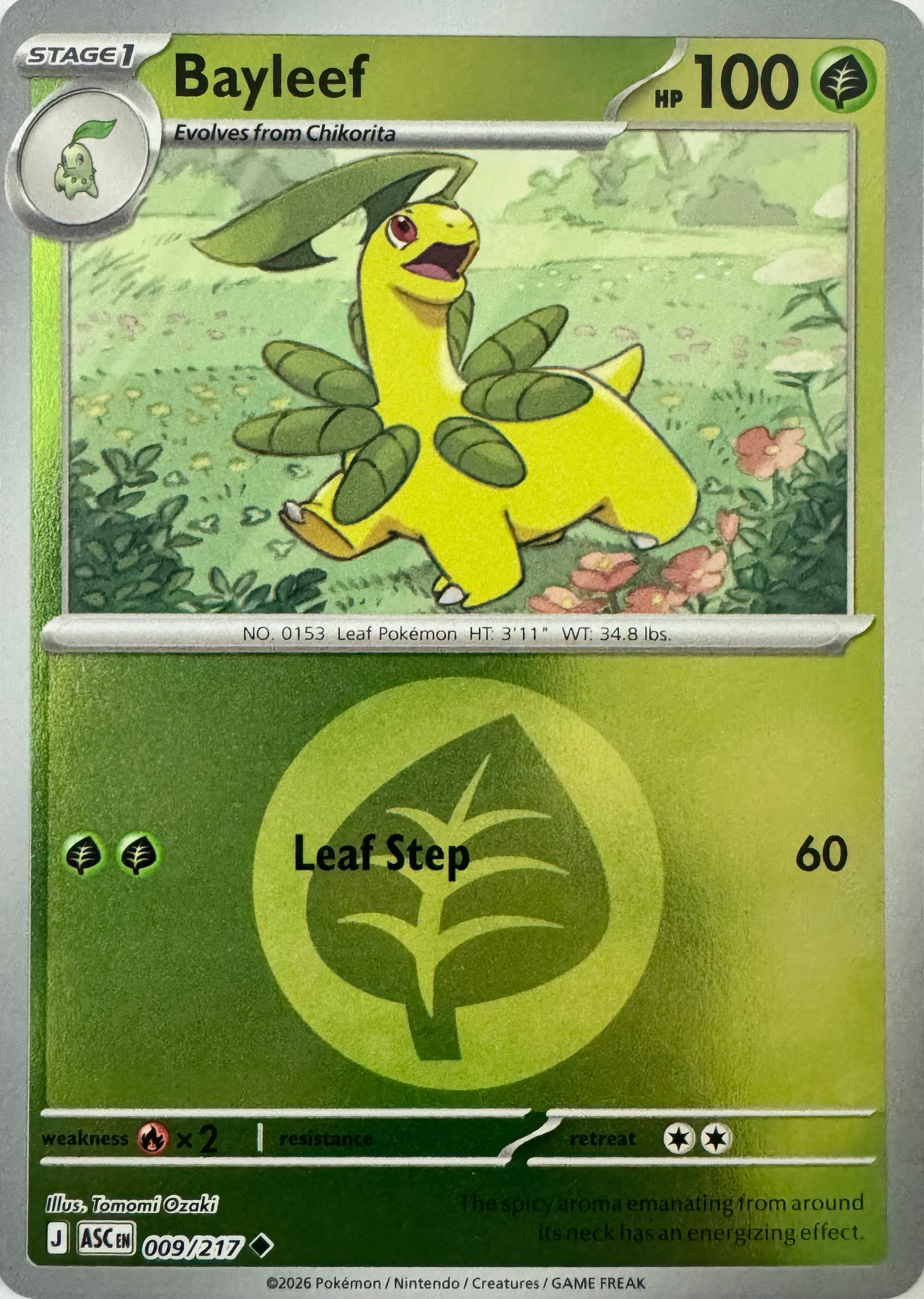 Pokemon Tcg Bayleef 009/217 (Energy Symbol)