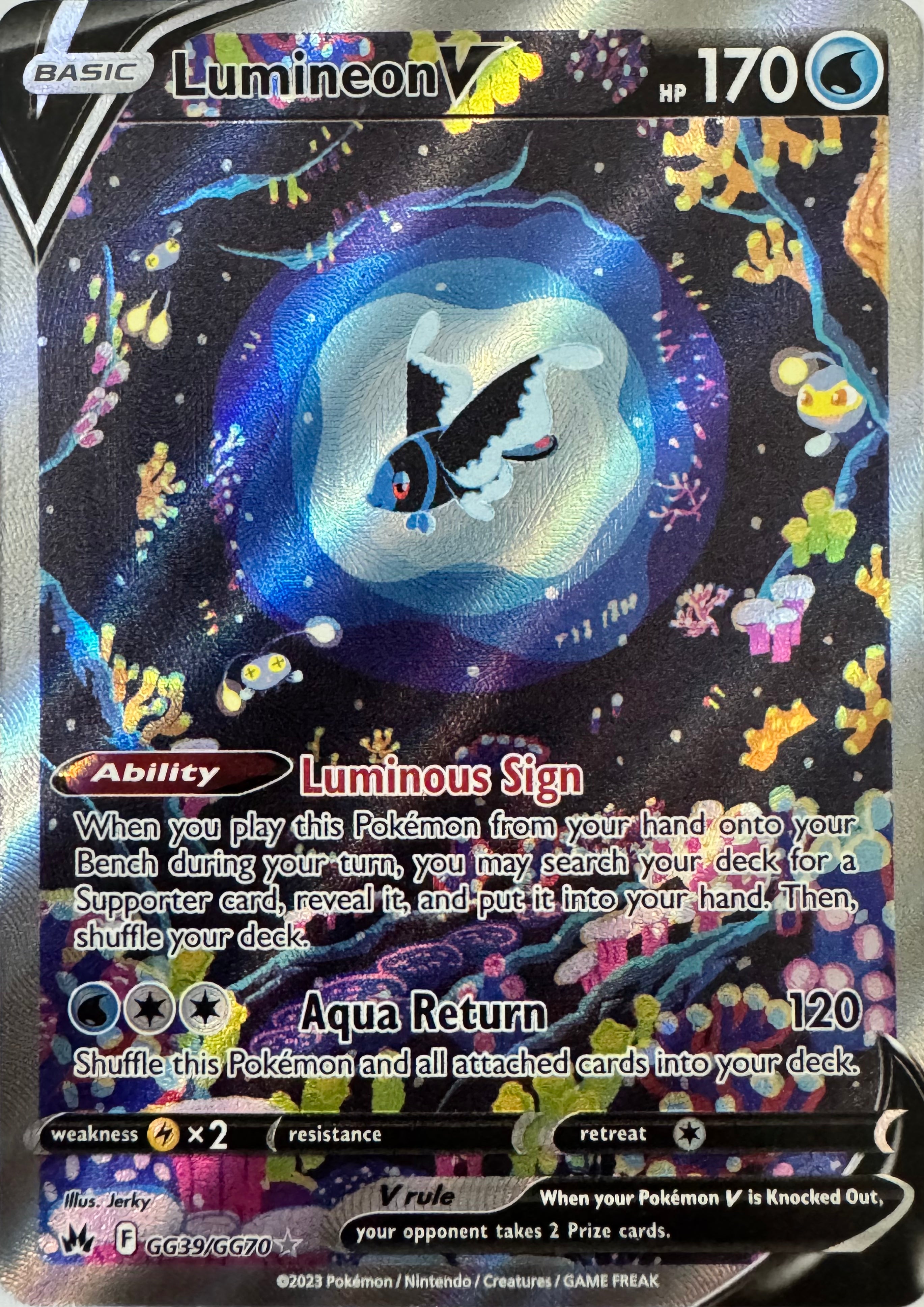 Pokemon Tcg Lumineon V Gg39/gg70