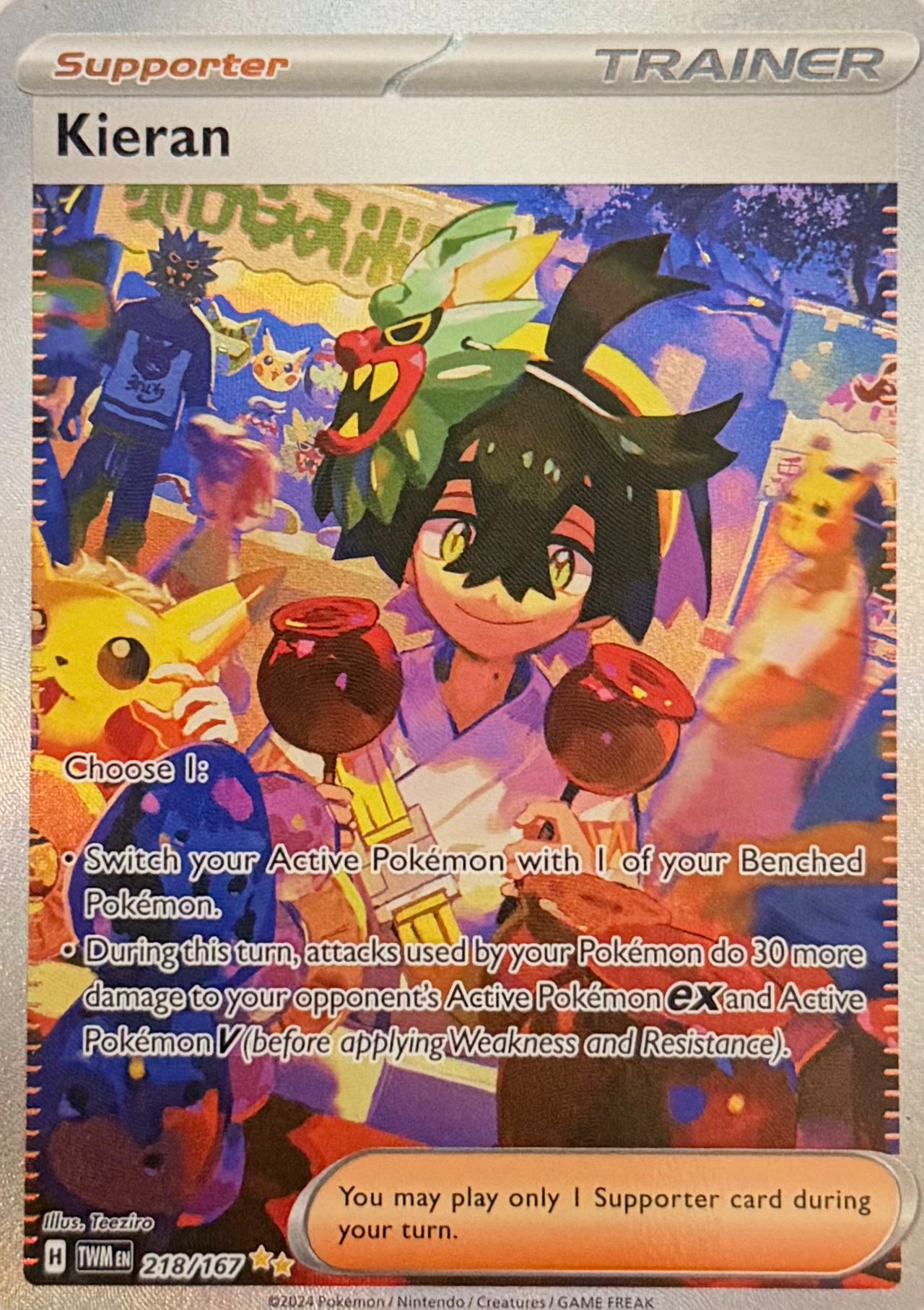 Pokemon Tcg Kieran 218/167
