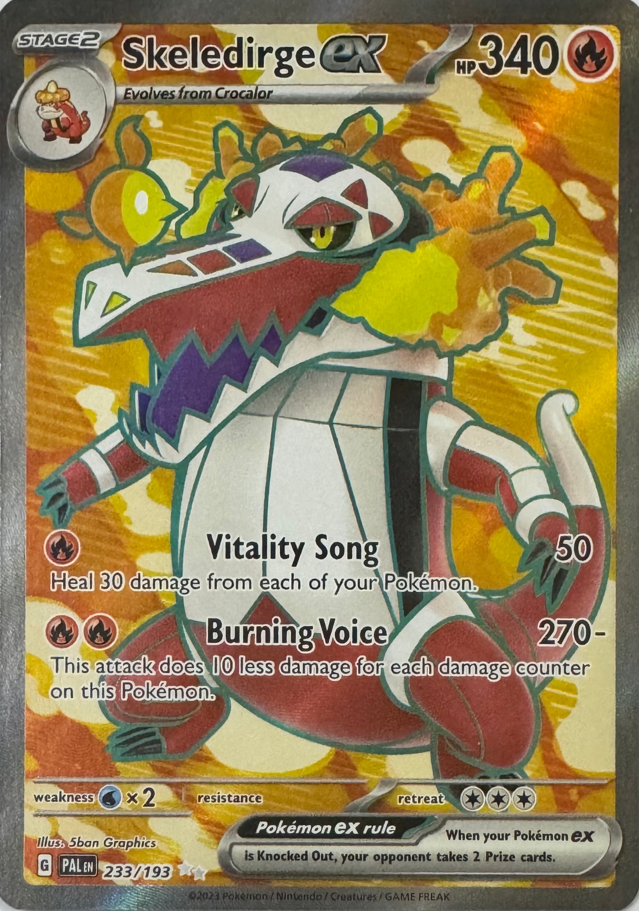 Pokemon Tcg Skeledirge Ex 233/193