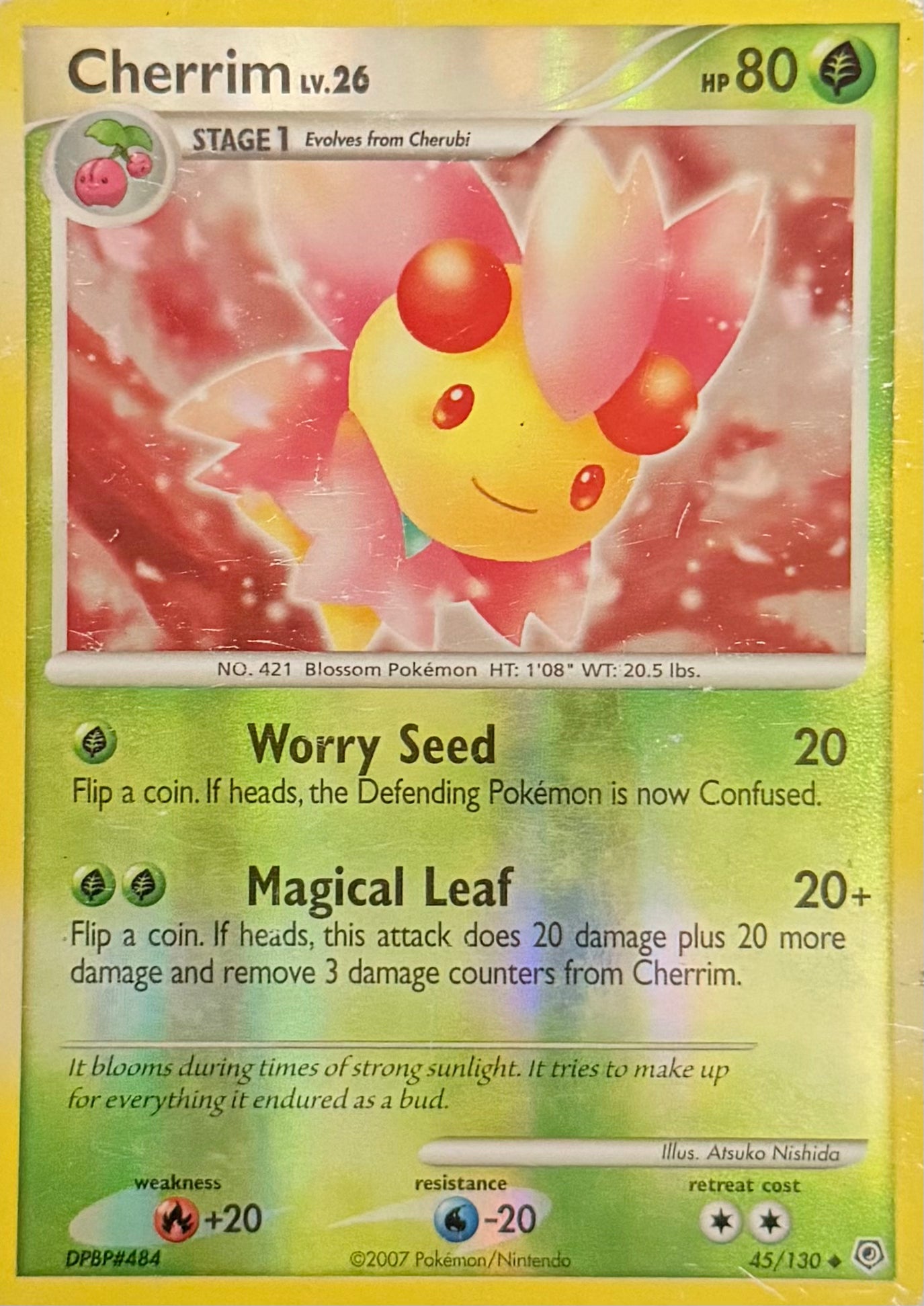 Pokemon Tcg Cherrim LV.26 45/130 Reverse