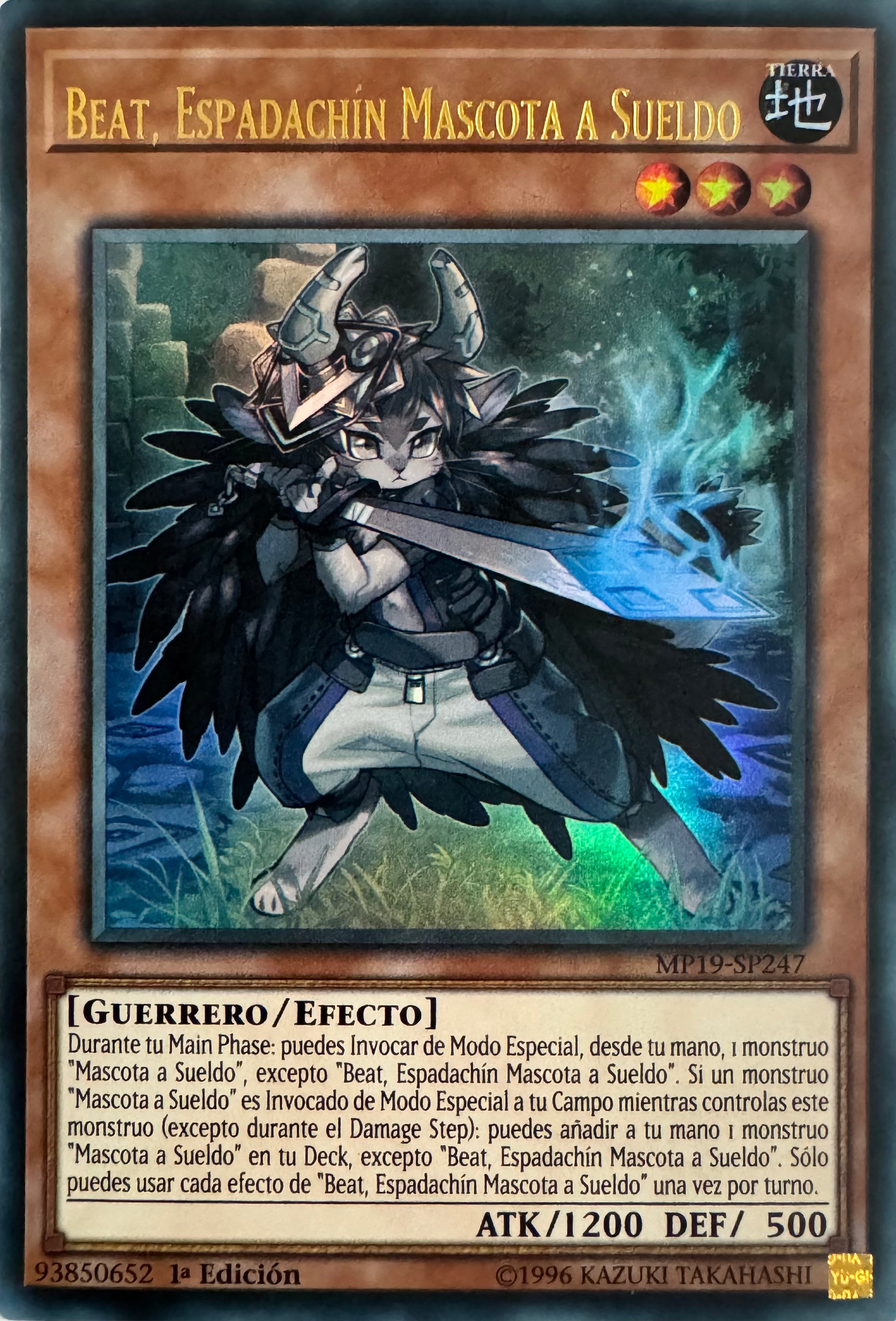 Yugioh! Beat, Espadachin Mascota A Sueldo Mp19-sp247 1a Edición Ultra