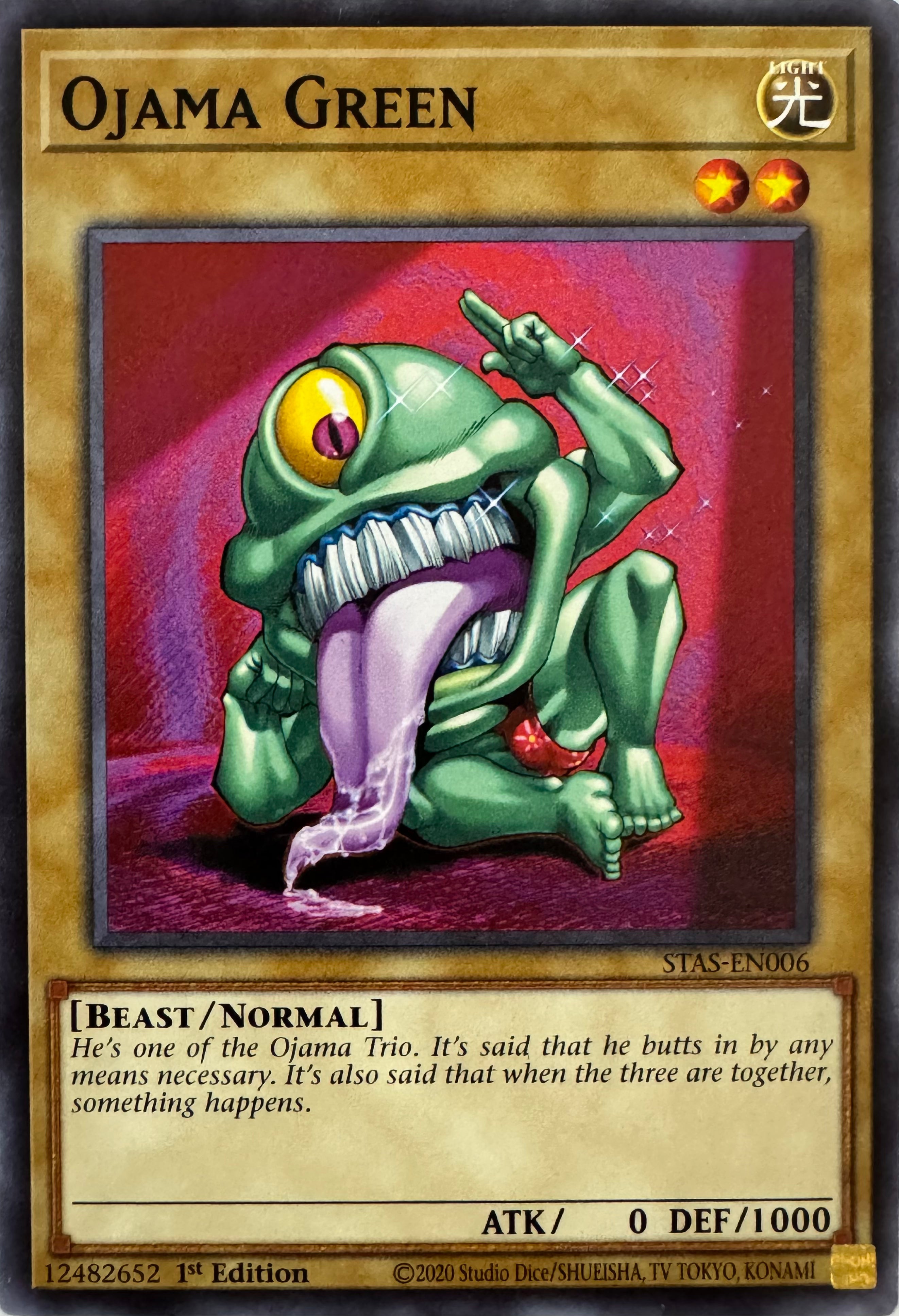 Yugioh! Ojama Green Stas-en006 1st Edition