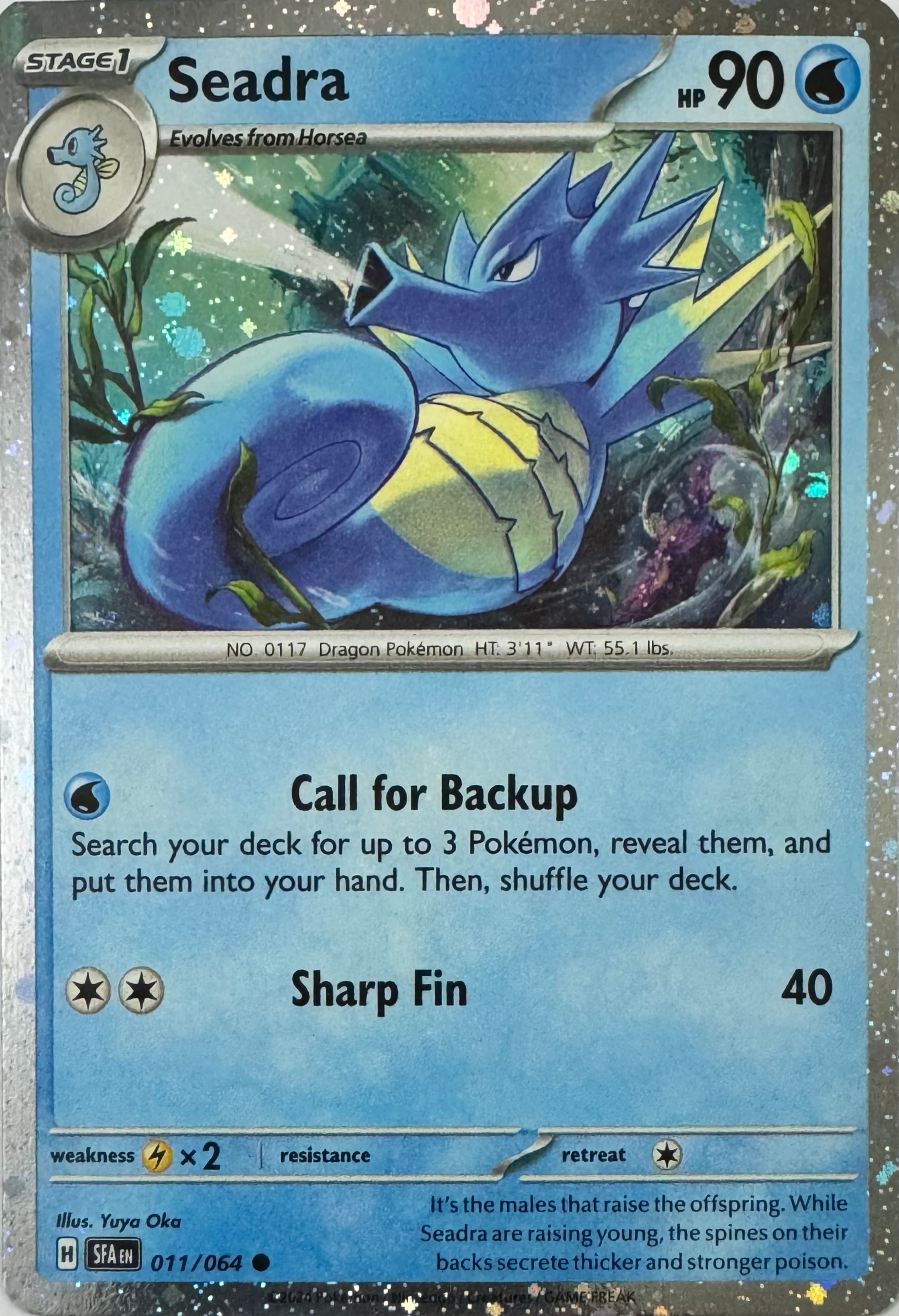 Pokemon Tcg Seadra 011/064 Holo Cosmos