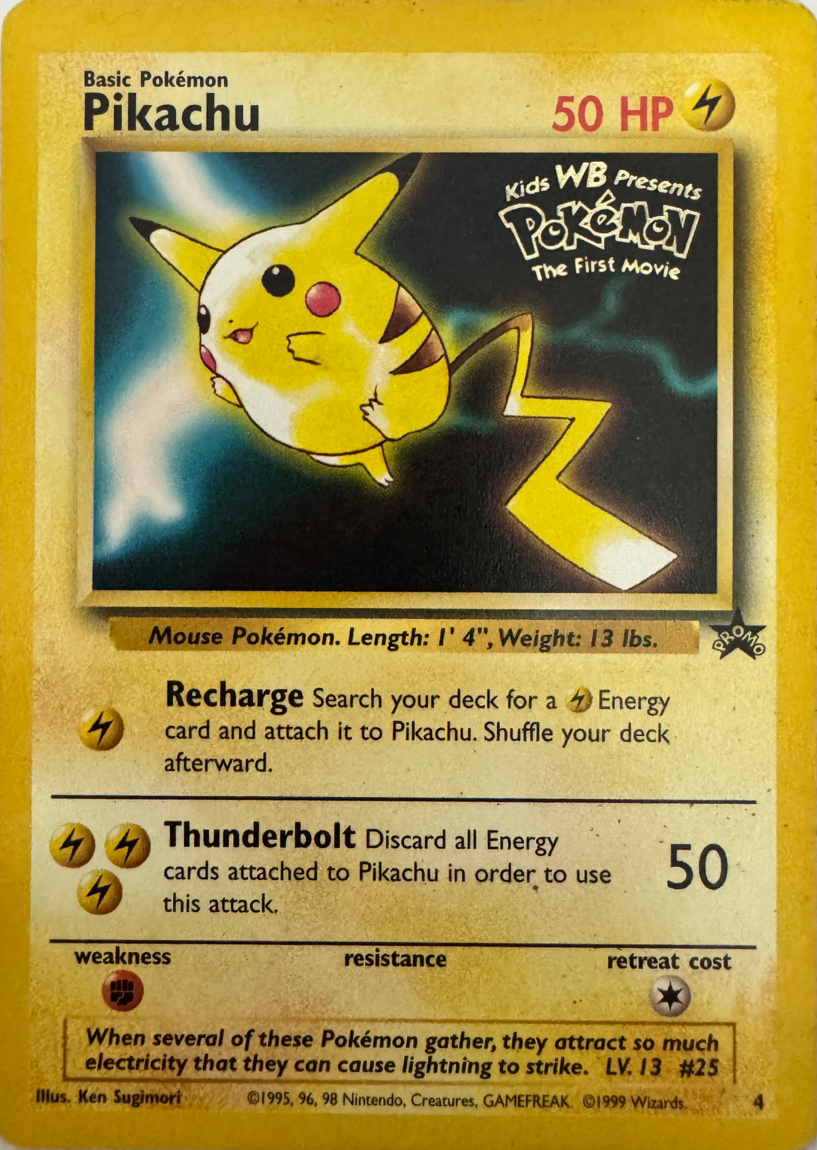 Pokemon Tcg Pikachu 4 Promo (Movie)(LP)