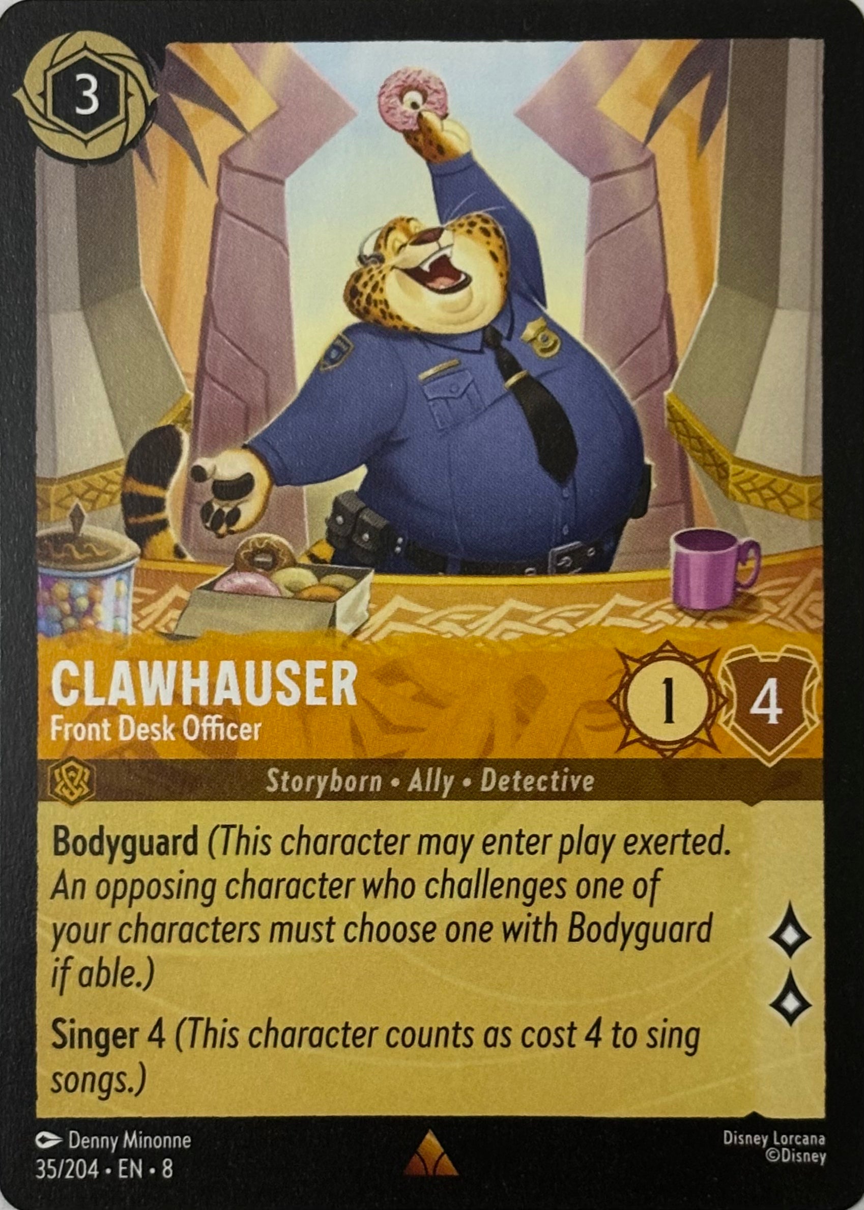 Disney Lorcana Clawhauser 35/204