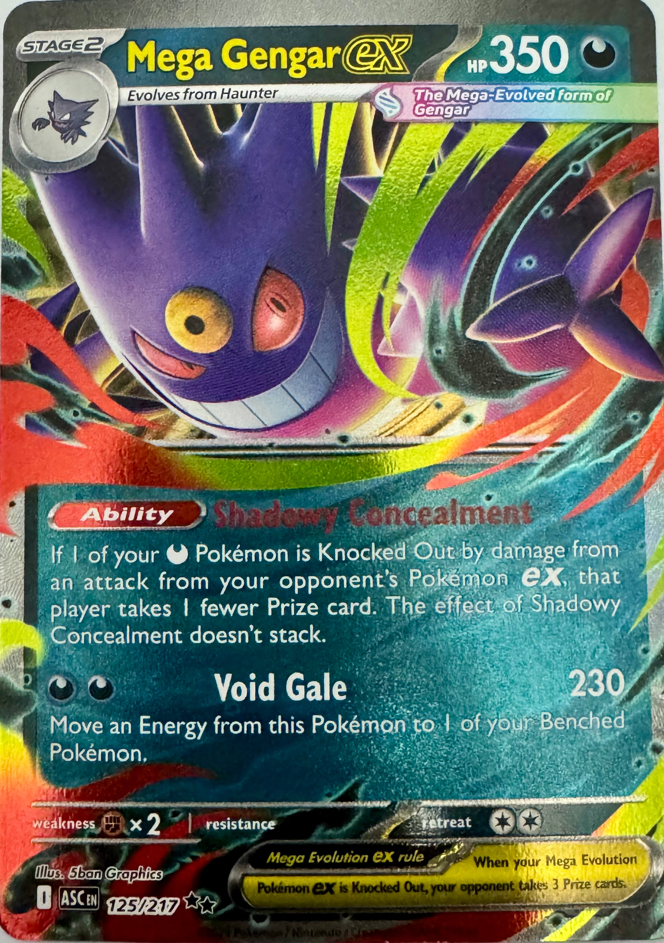 Pokémon Tcg Mega Gengar Ex 125/217