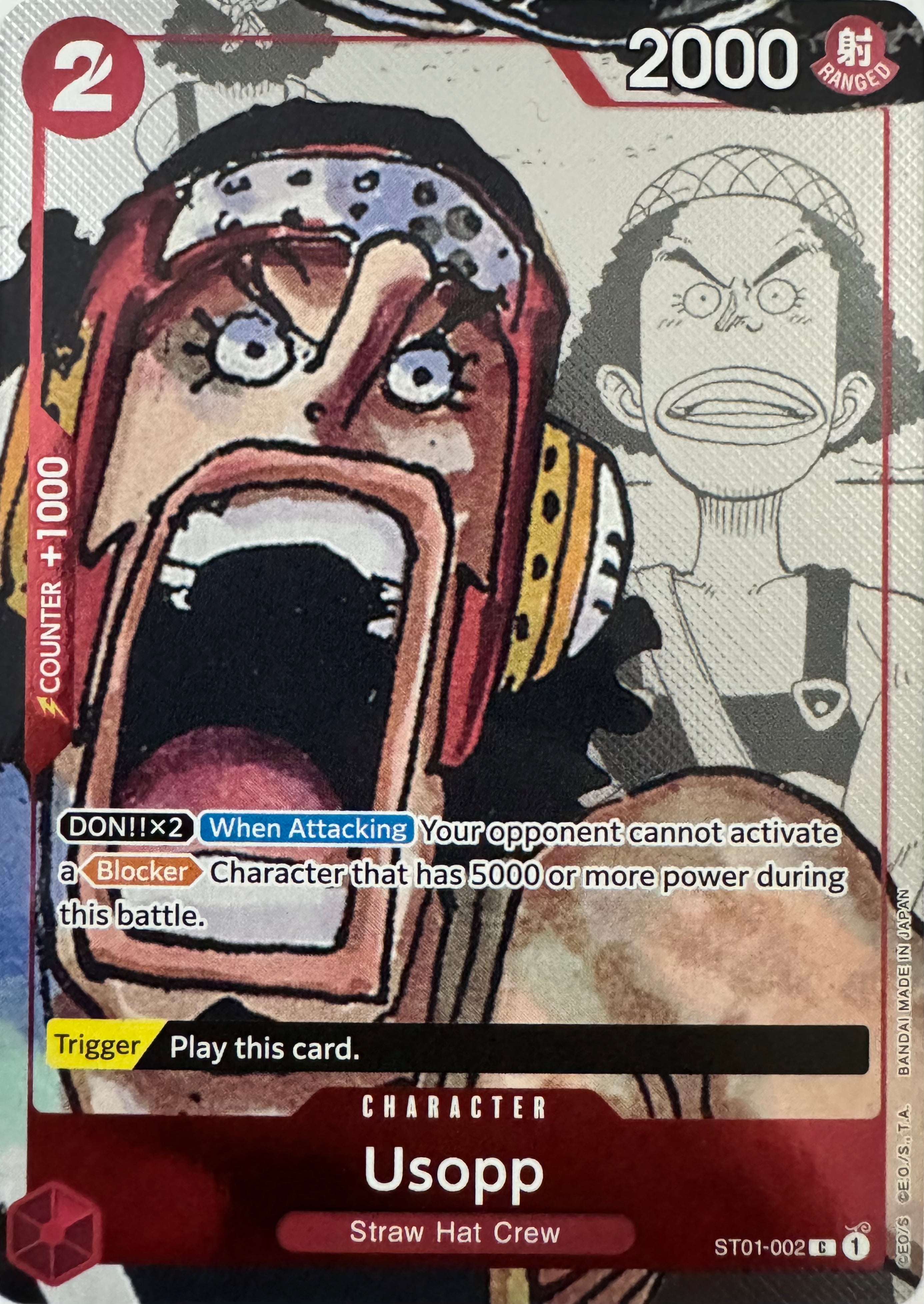 One Piece Tcg Usopp St01-002 Foil