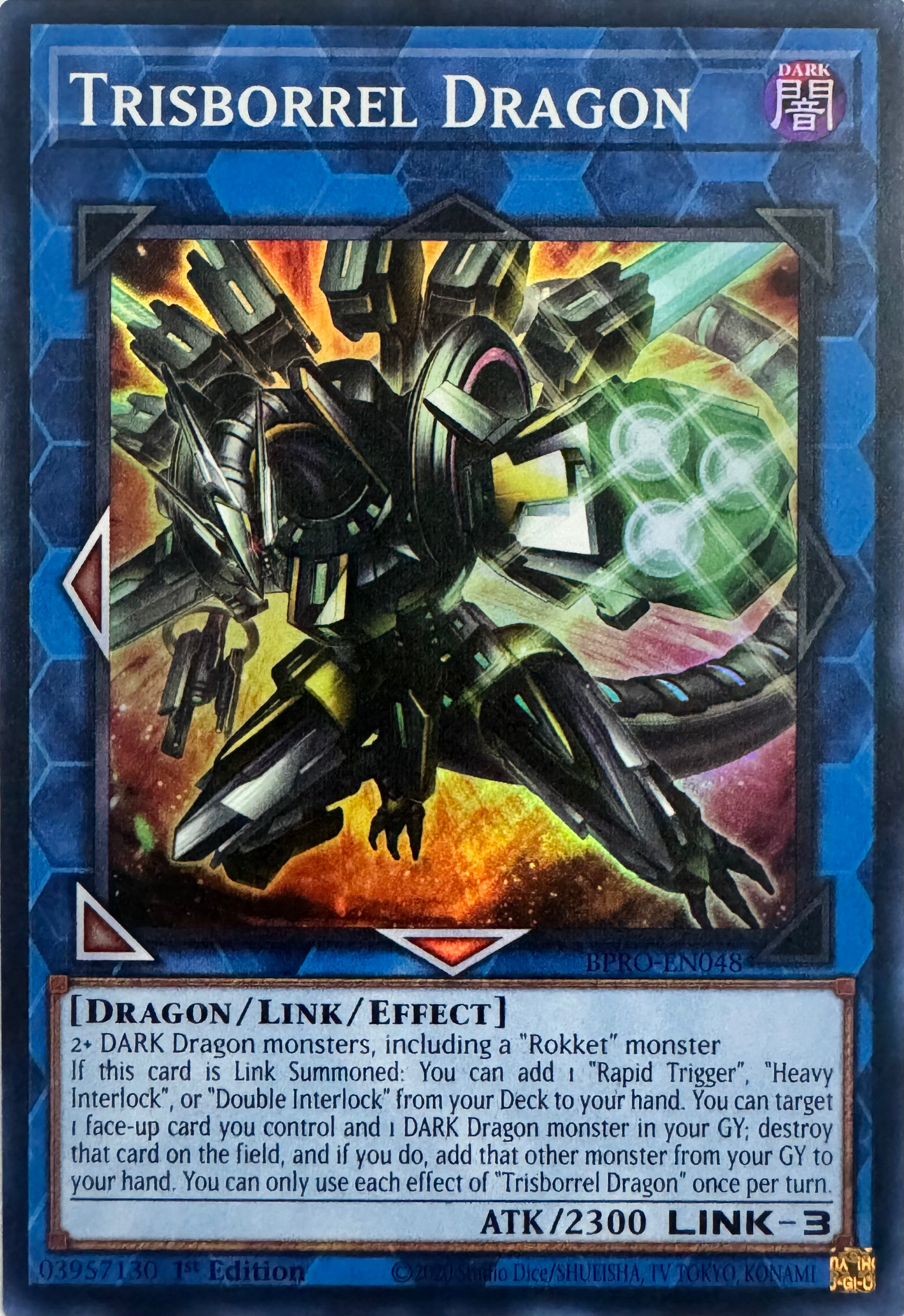 Yugioh! Trisborrel Dragon Bpro-en048 1st Edition Super