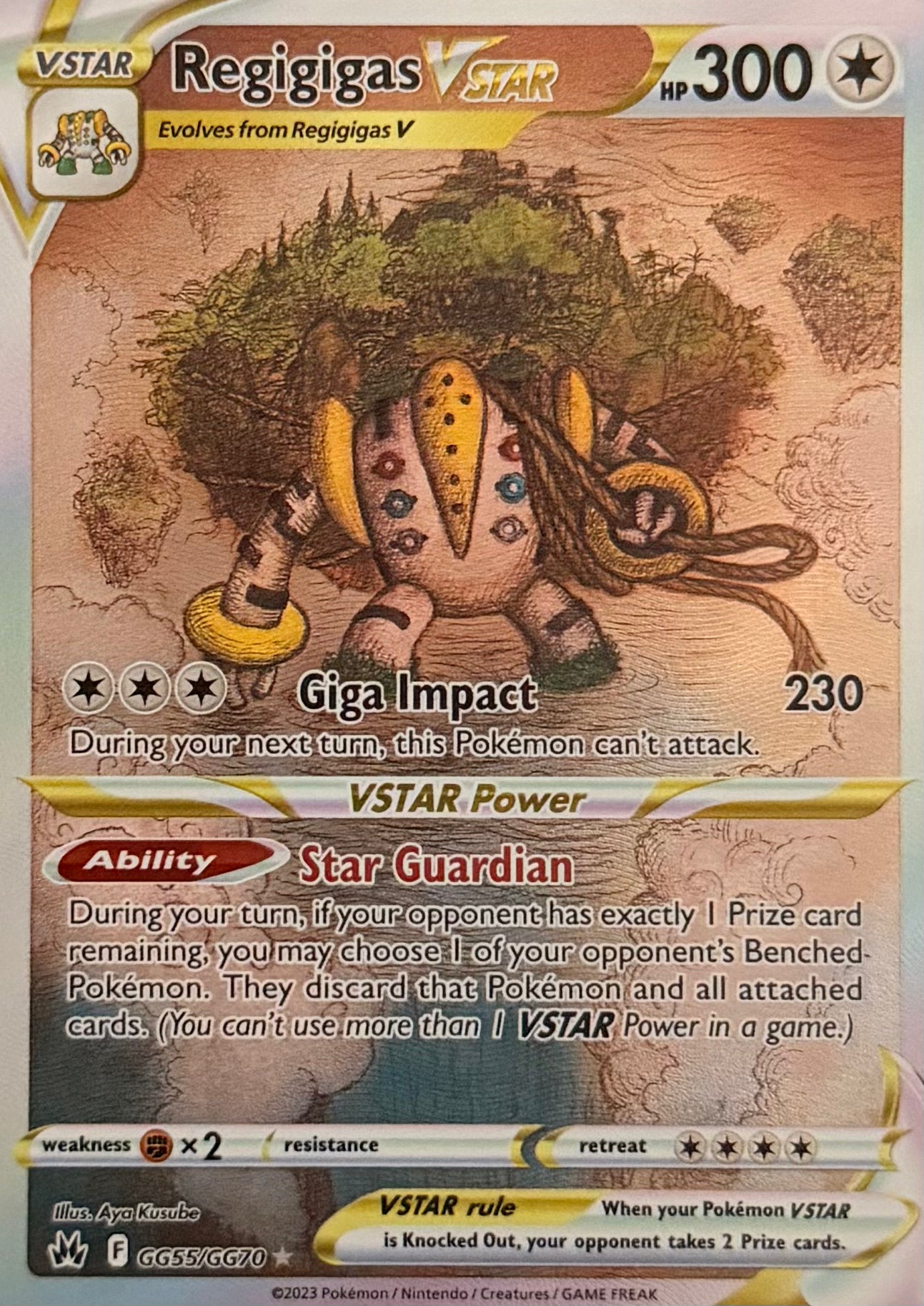 Pokemon Tcg Regigigas Vstar GG55/GG70