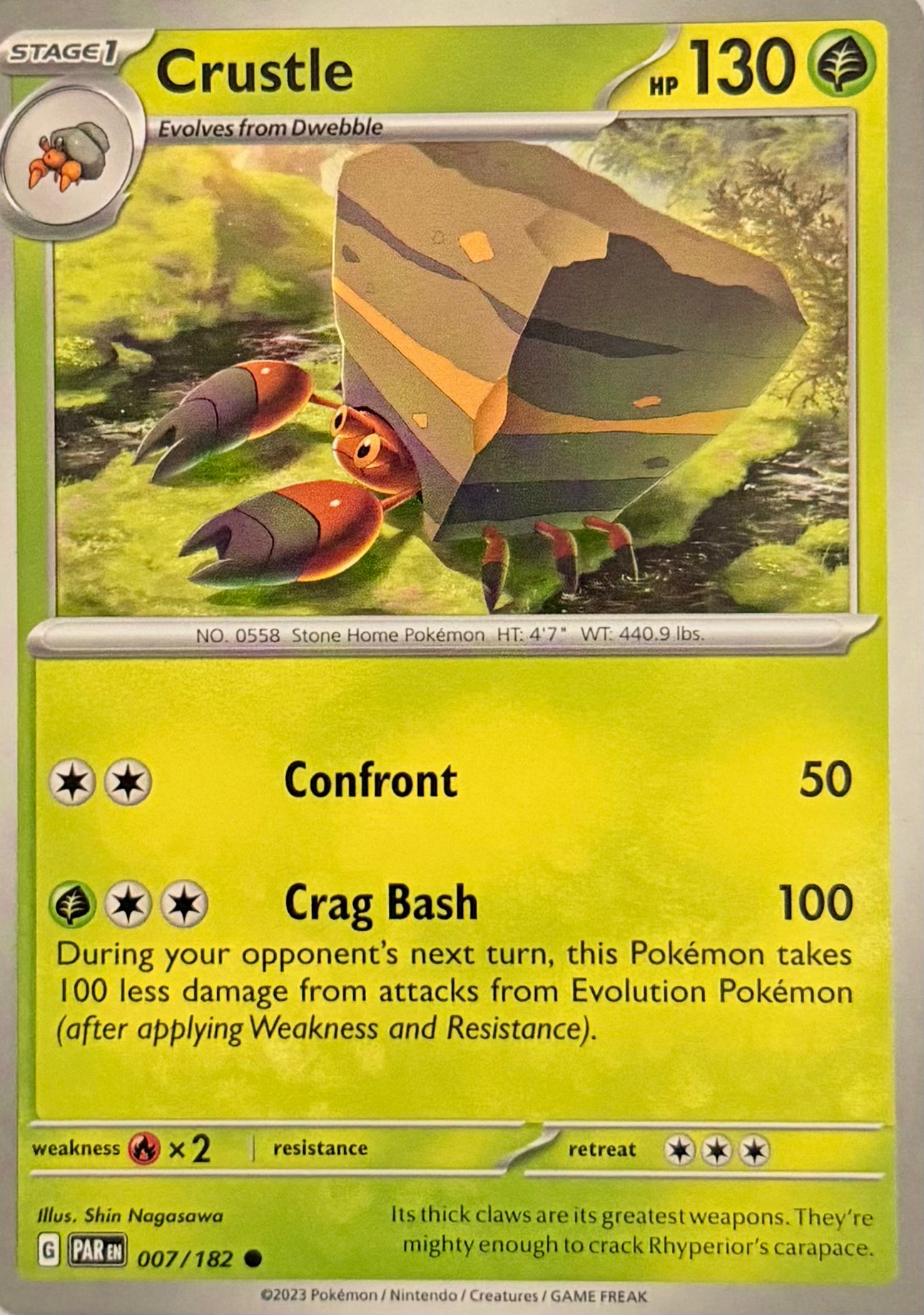 Pokemon Tcg Crustle 007/182