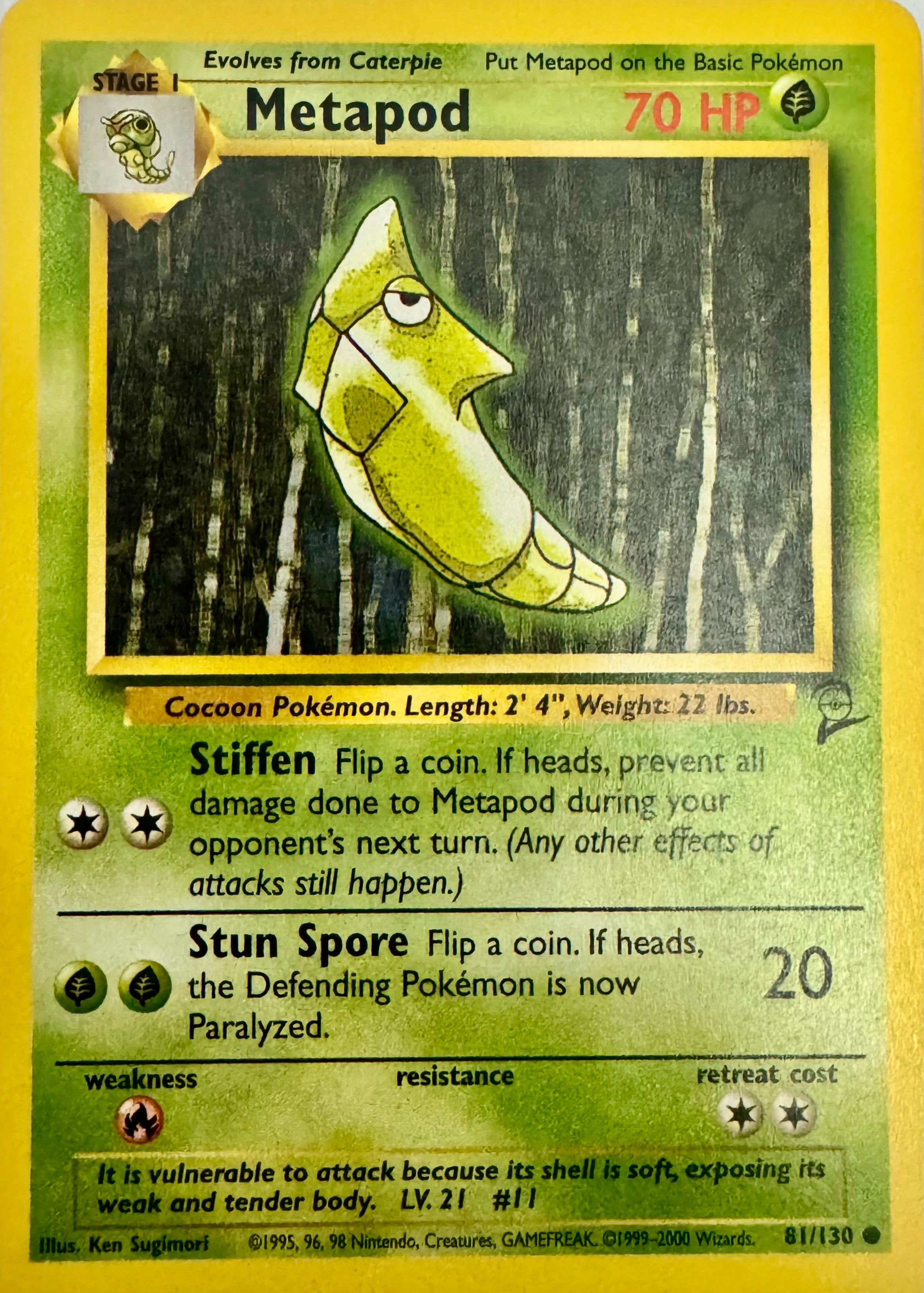 Pokémon Tcg Metapod 81/130