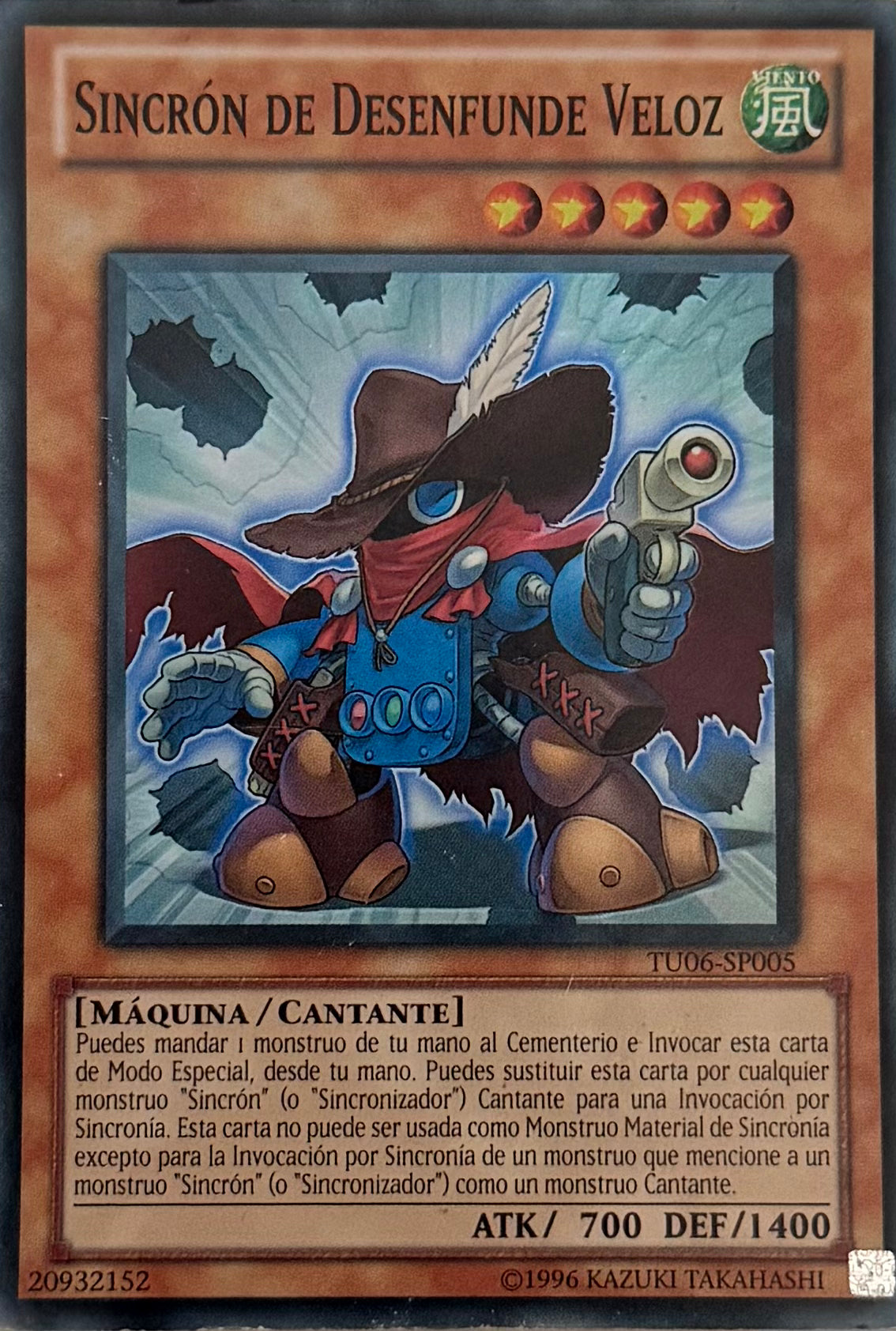 Yugioh! Sincron De Desenfunde Veloz TU06-SP005