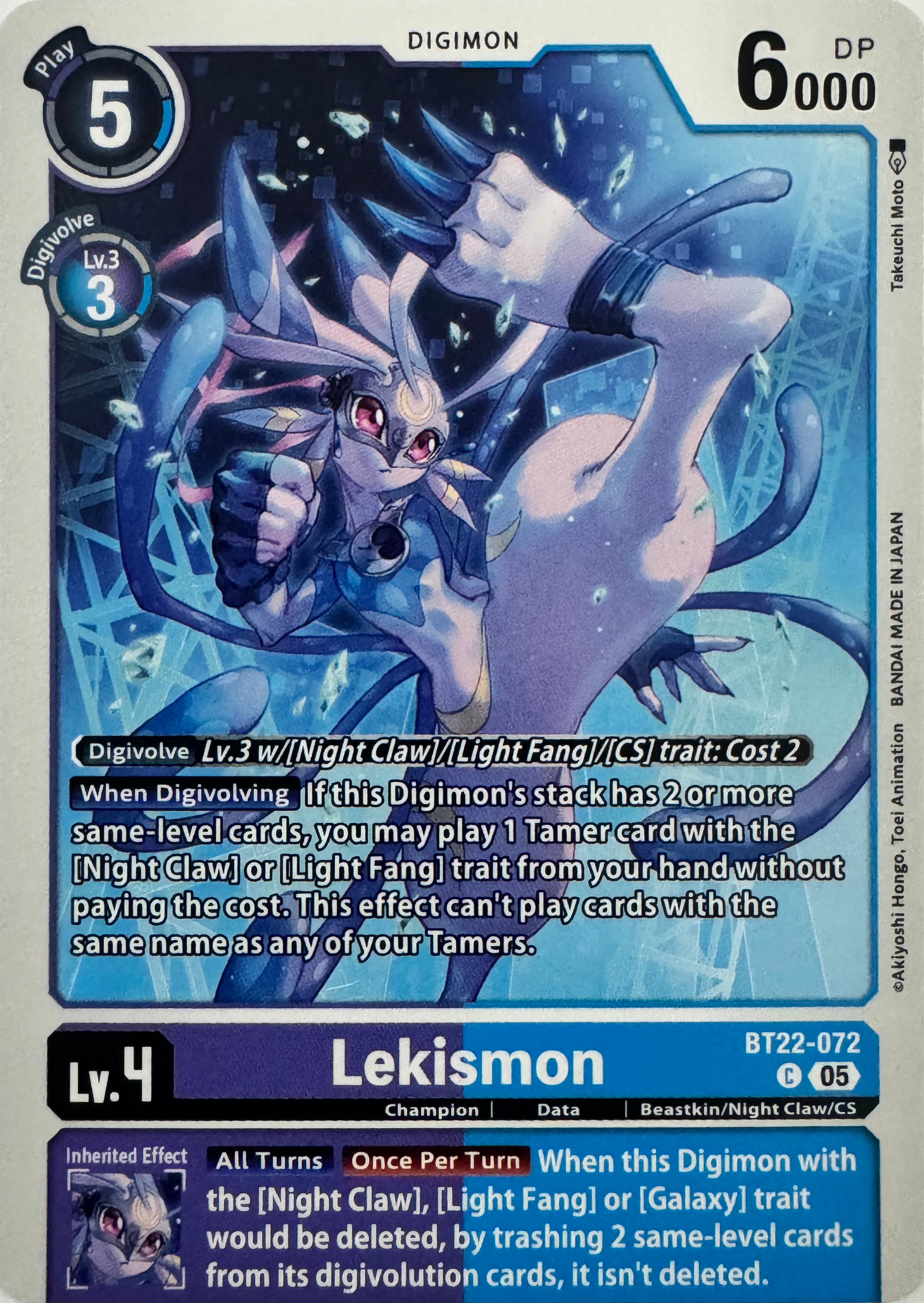 Digimon Tcg Lekismon Bt22-072