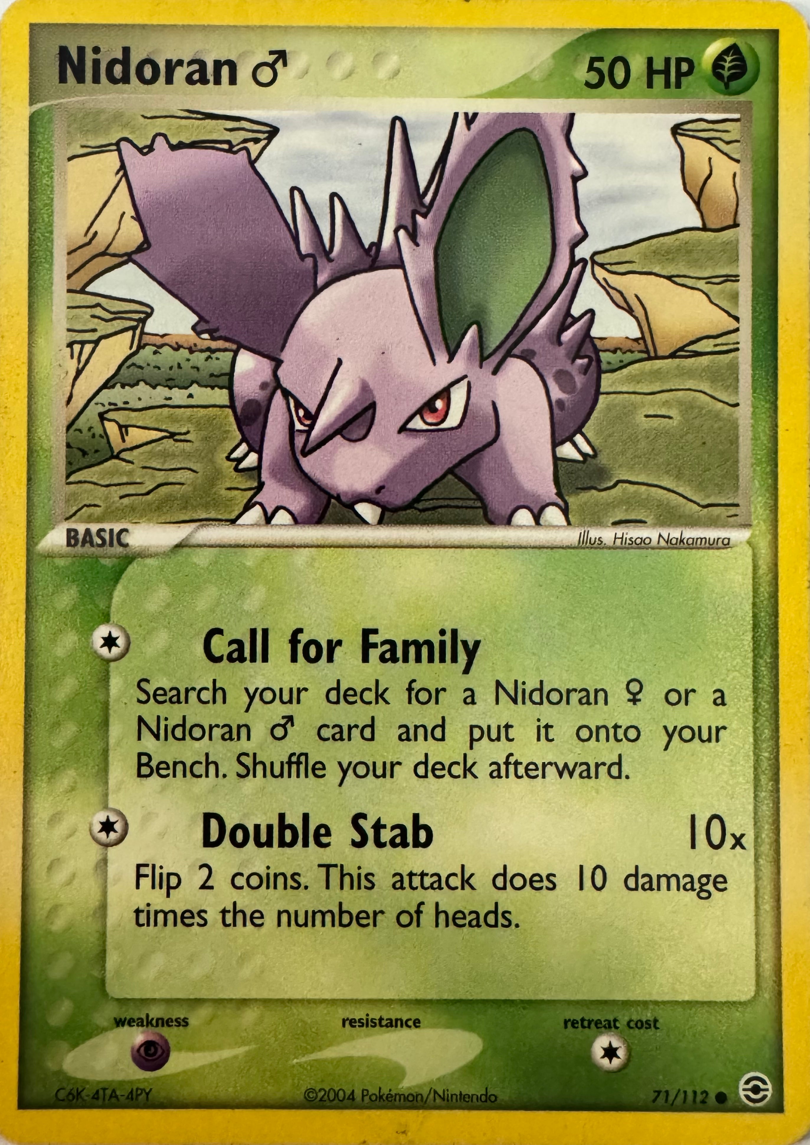 Pokemon Tcg Nidoran 71/112
