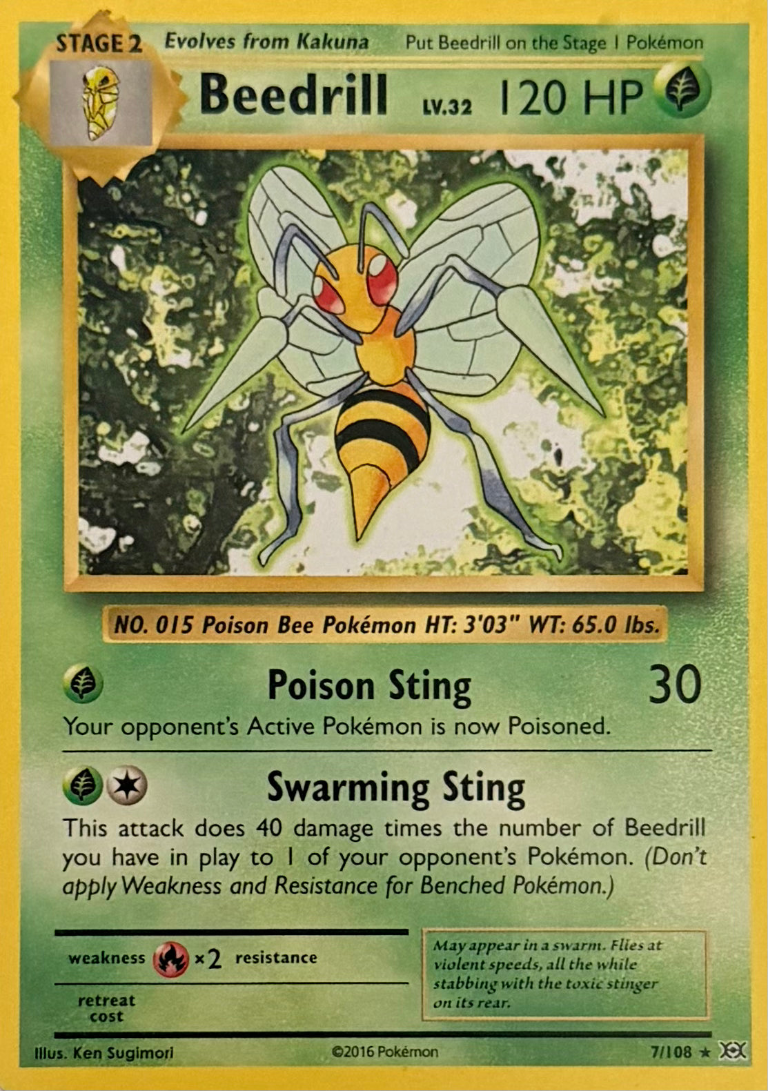 Pokémon Tcg Beedrill 7/108