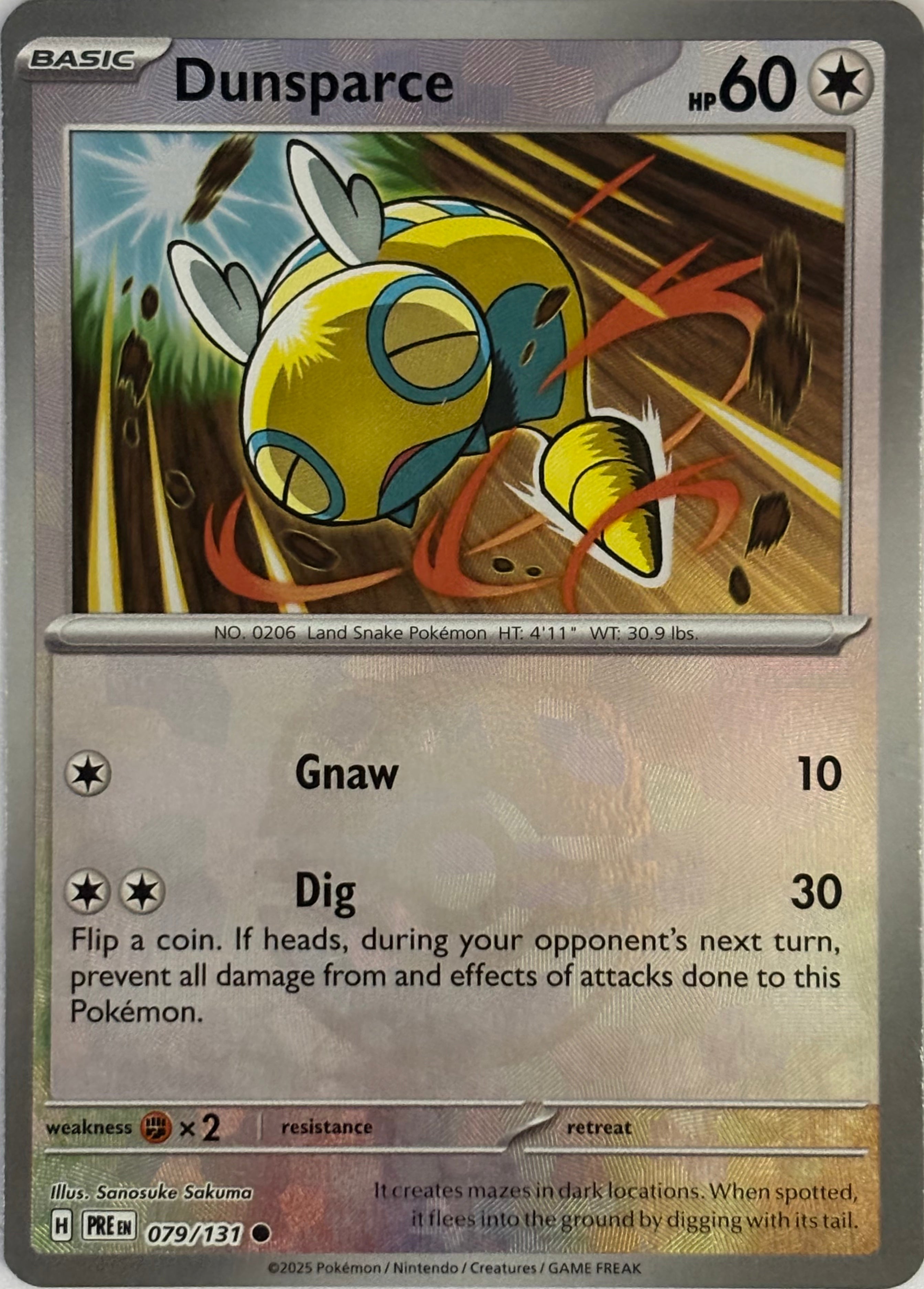 Pokemon Tcg Dunsparce 079/131 Masterball