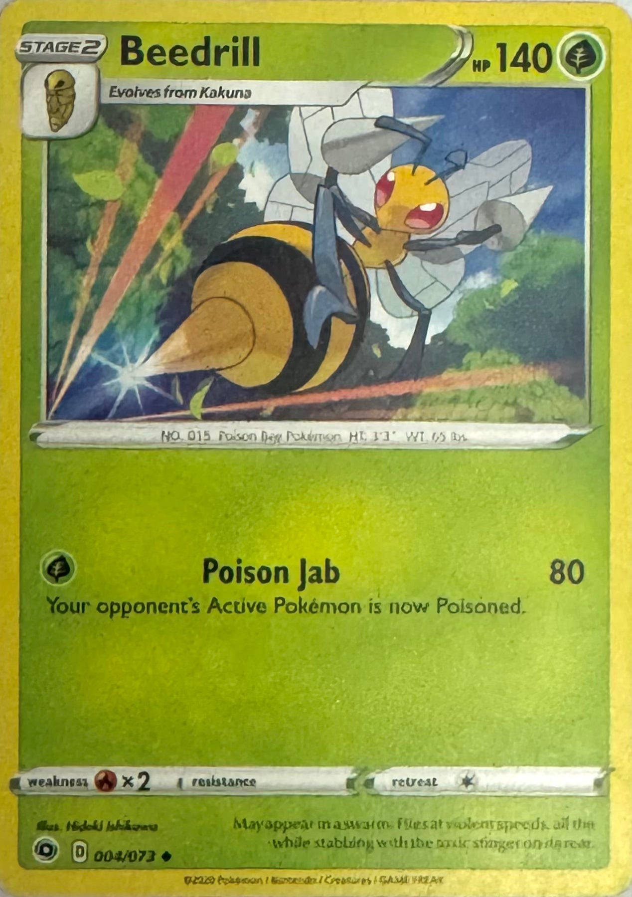Pokemon Tcg Beedrill 004/073