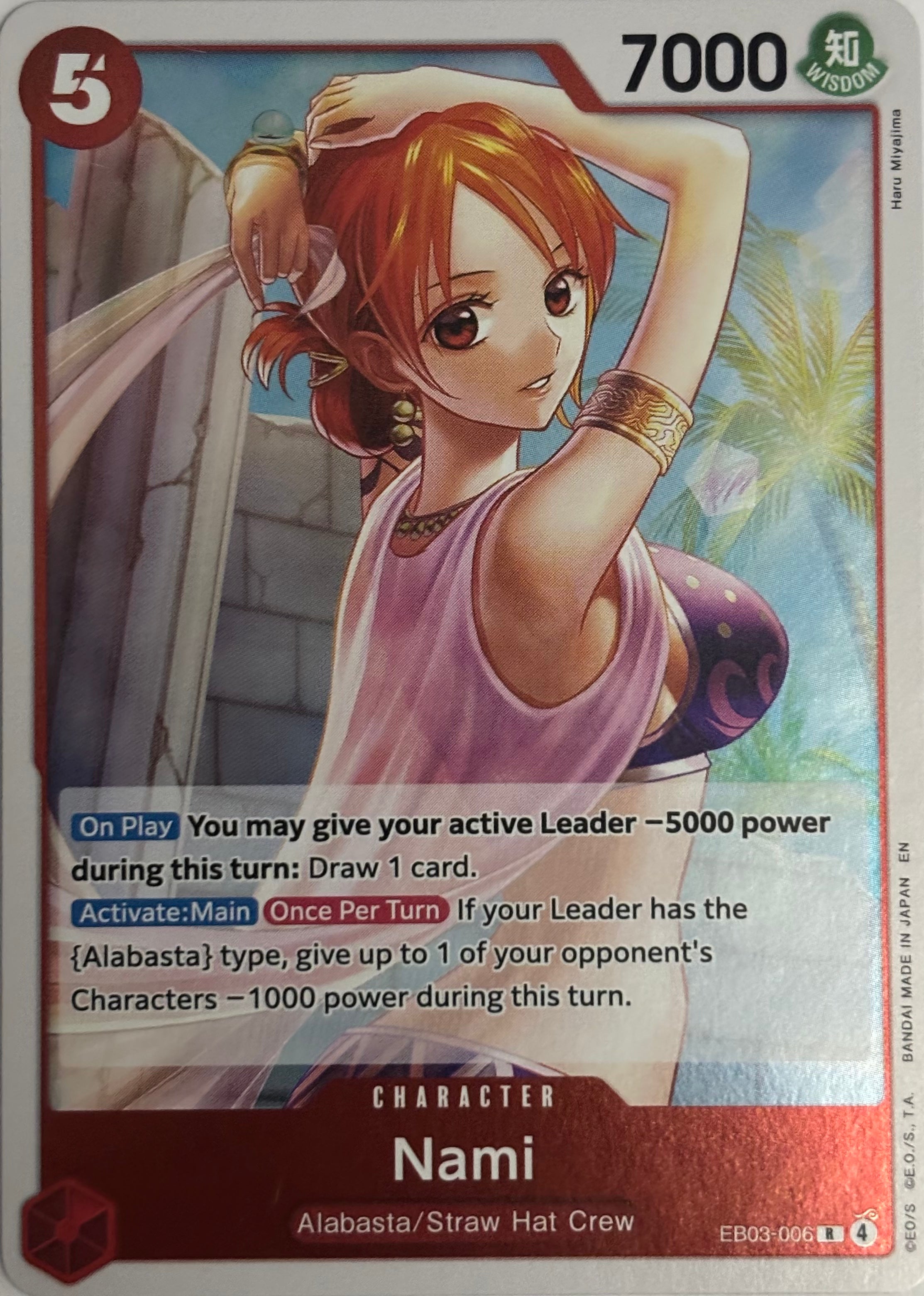 One Piece Tcg Nami EB03-006 Foil