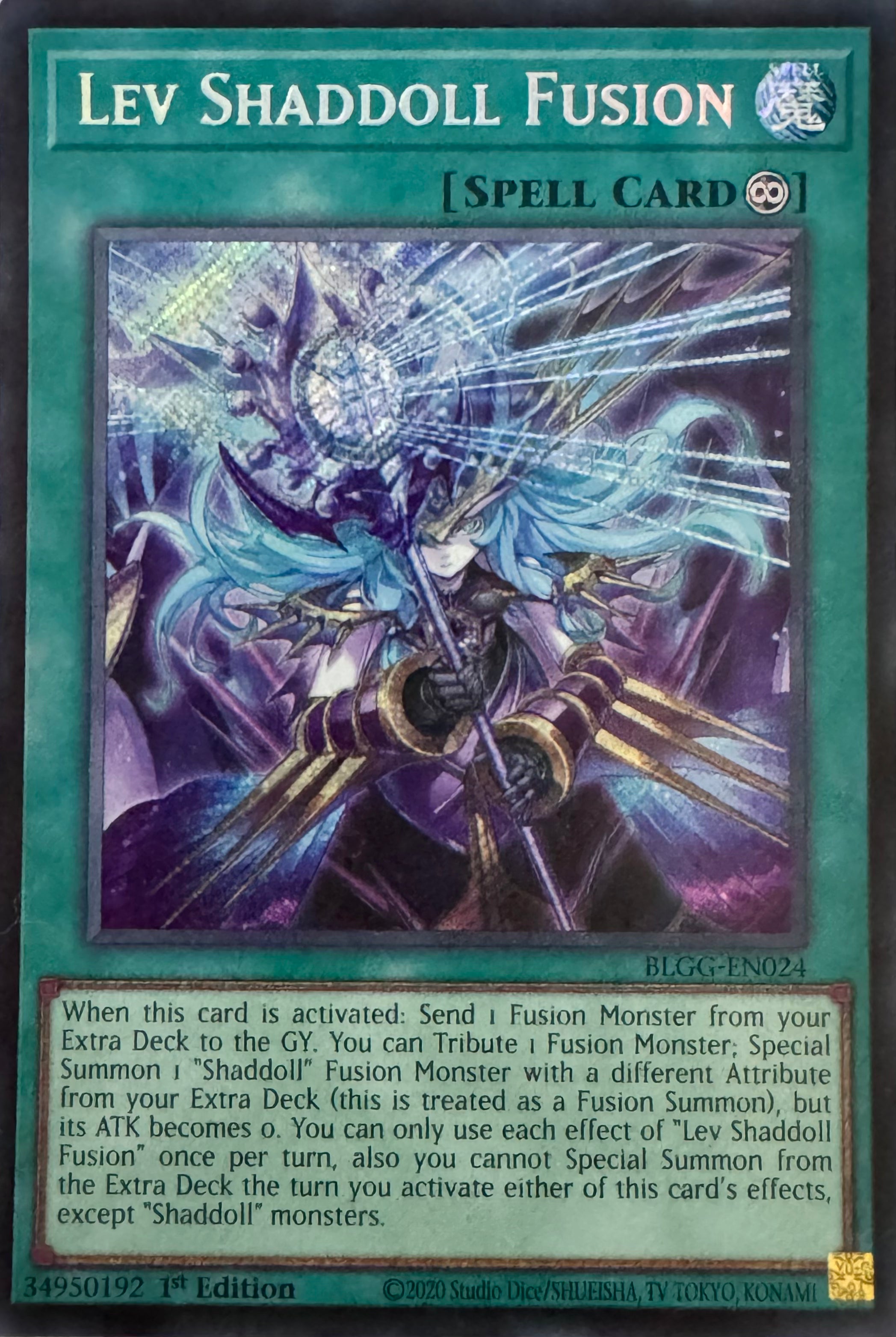 Yugioh! Lev Shaddoll Fusion Blgg-en024 1st Edition Secret