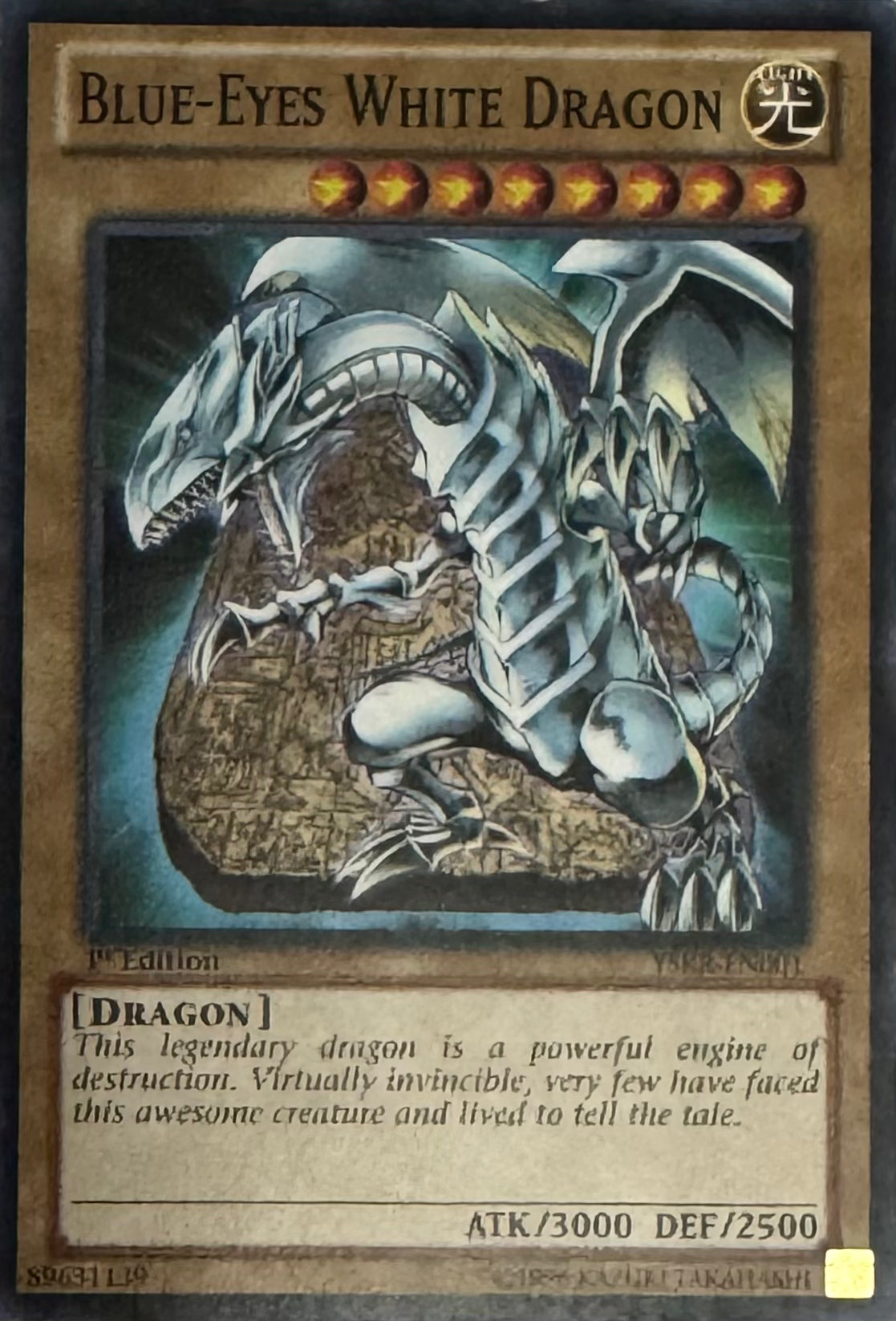 Yugioh! Blue-Eyes White Dragon Yskr-en001 1st Edition