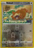 Pokemon Tcg Bidoof 058/078 Reverse (PGO)