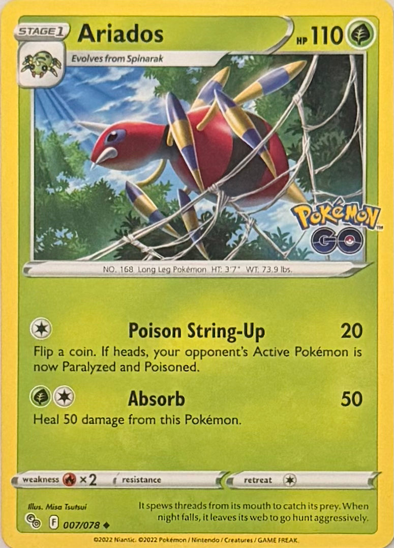 Pokemon Tcg Ariados 007/078