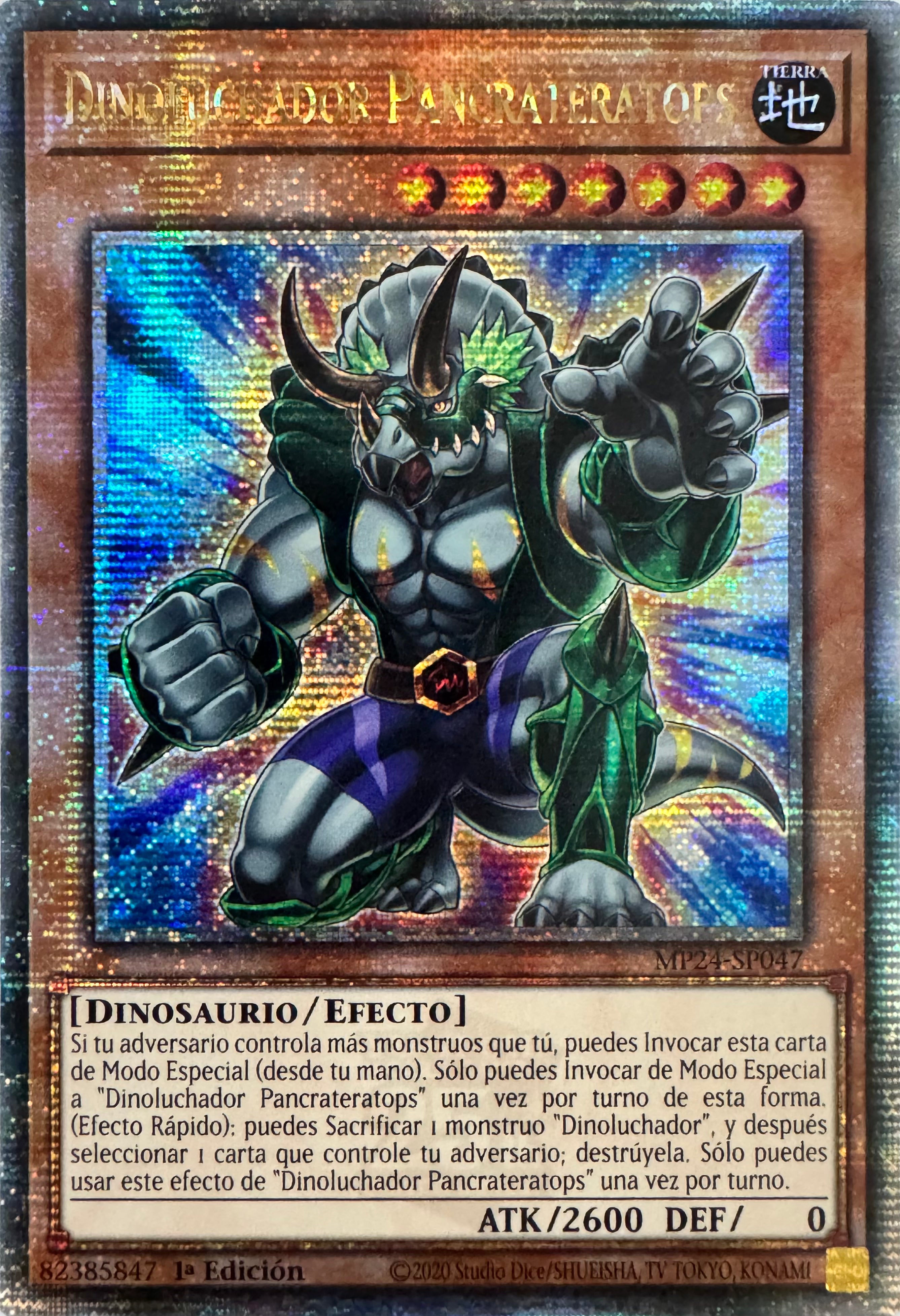 Yugioh! Dinoluchador Pancrateratops Mp24-sp047 1a Edición
