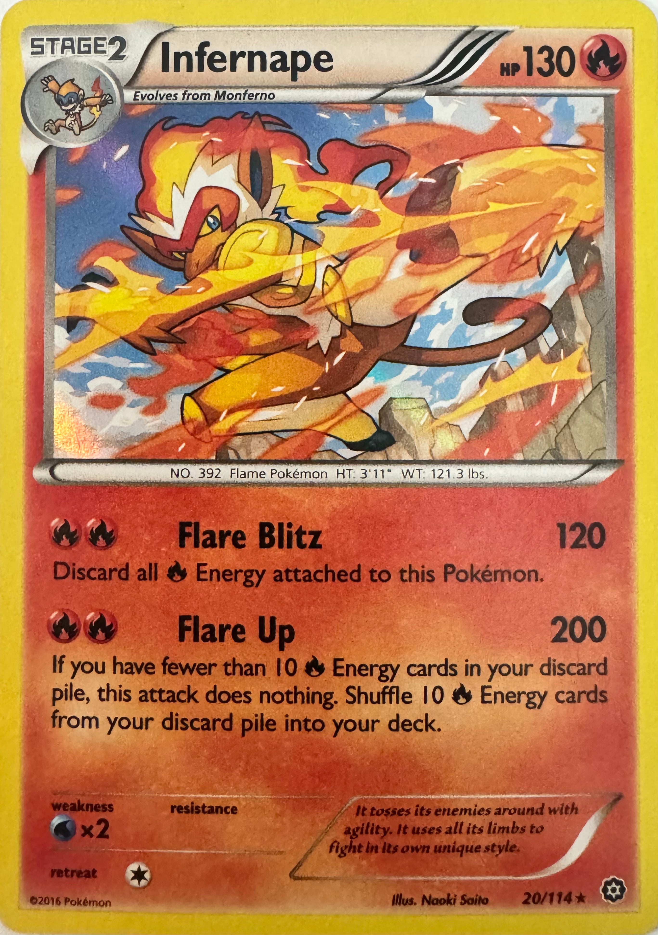 Pokemon Tcg Infernape 20/114 Holo