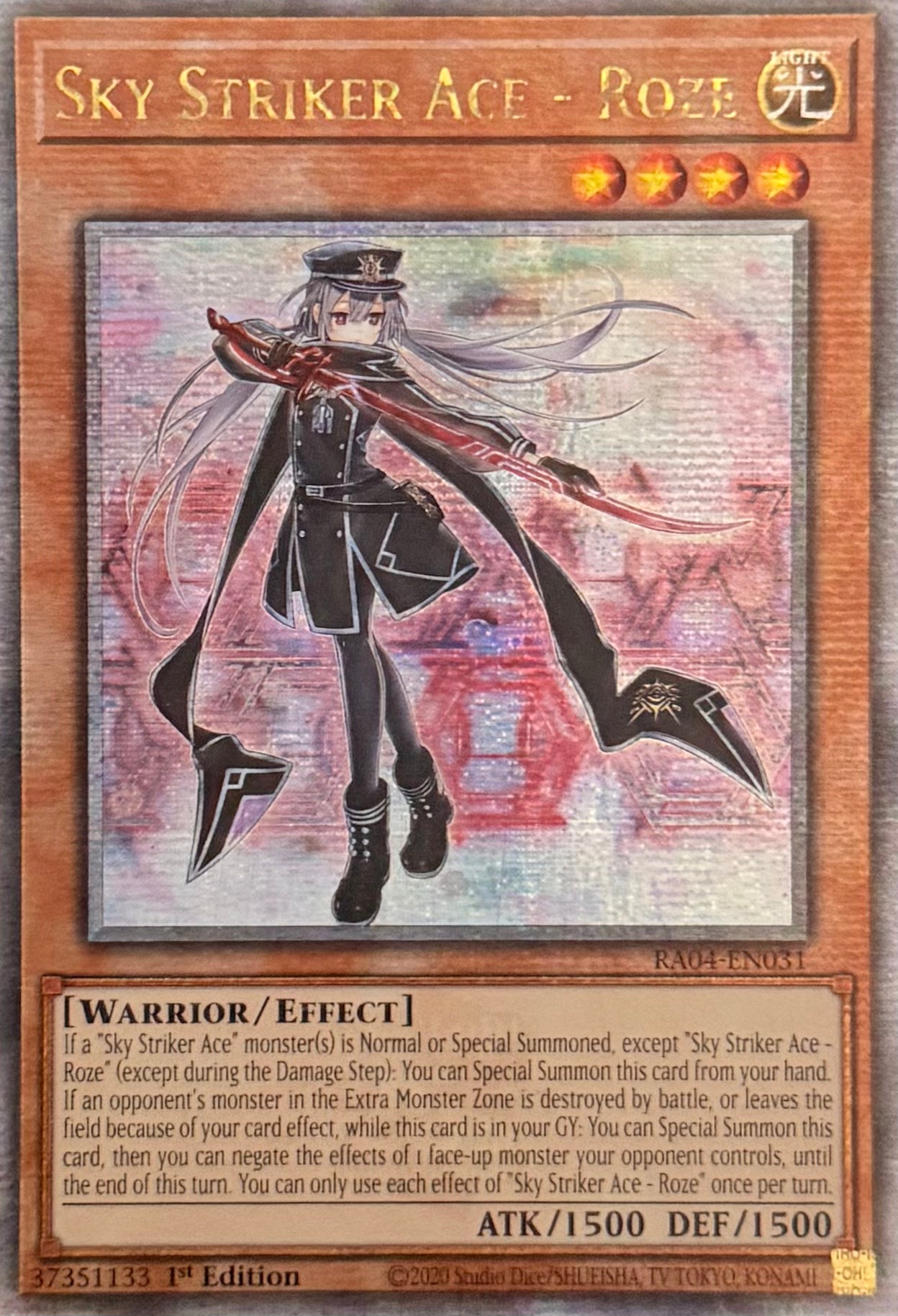 Yugioh! Sky Striker Ace - Roze RA04-EN031 Quarter Century