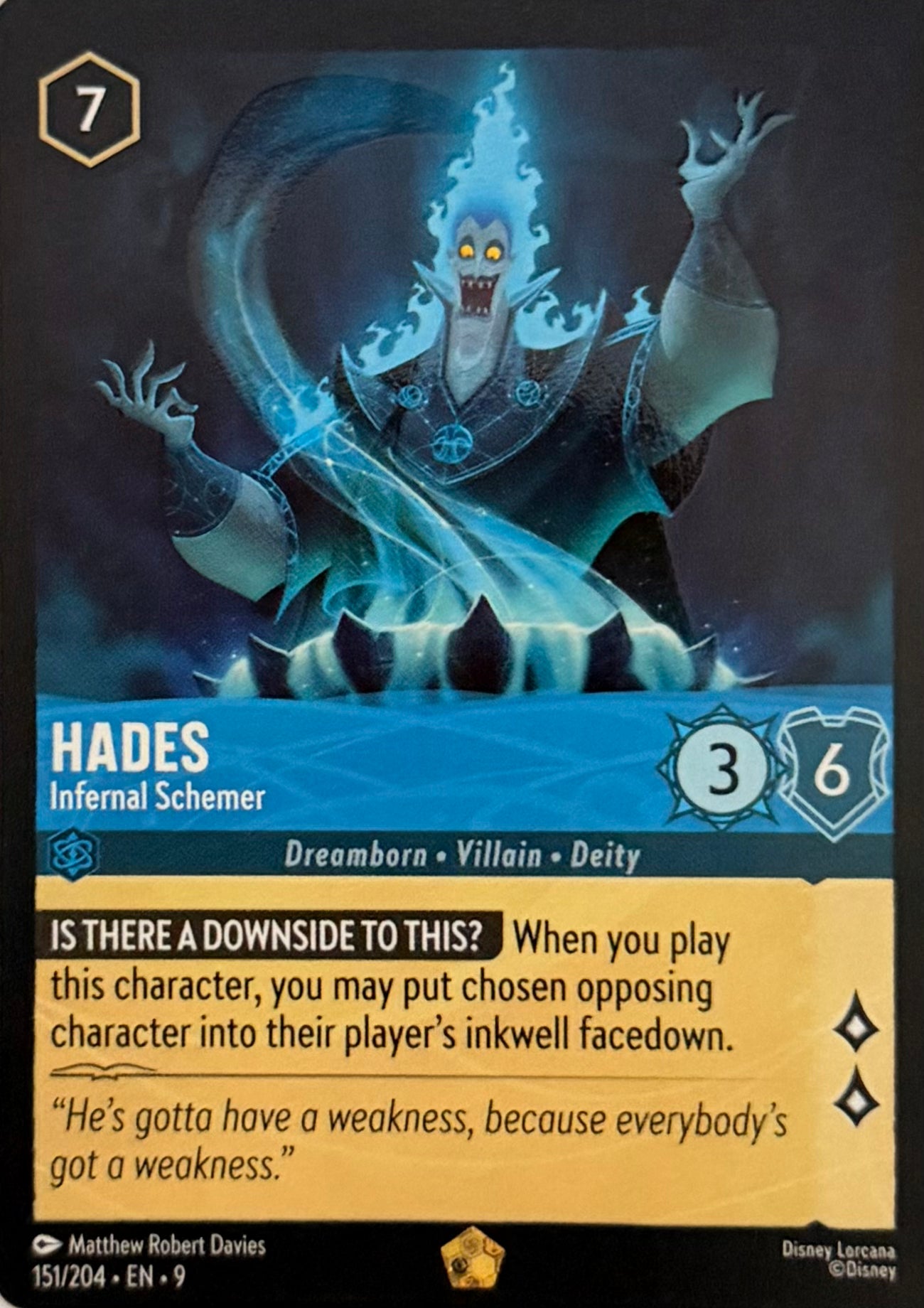 Disney Lorcana Hades 151/204