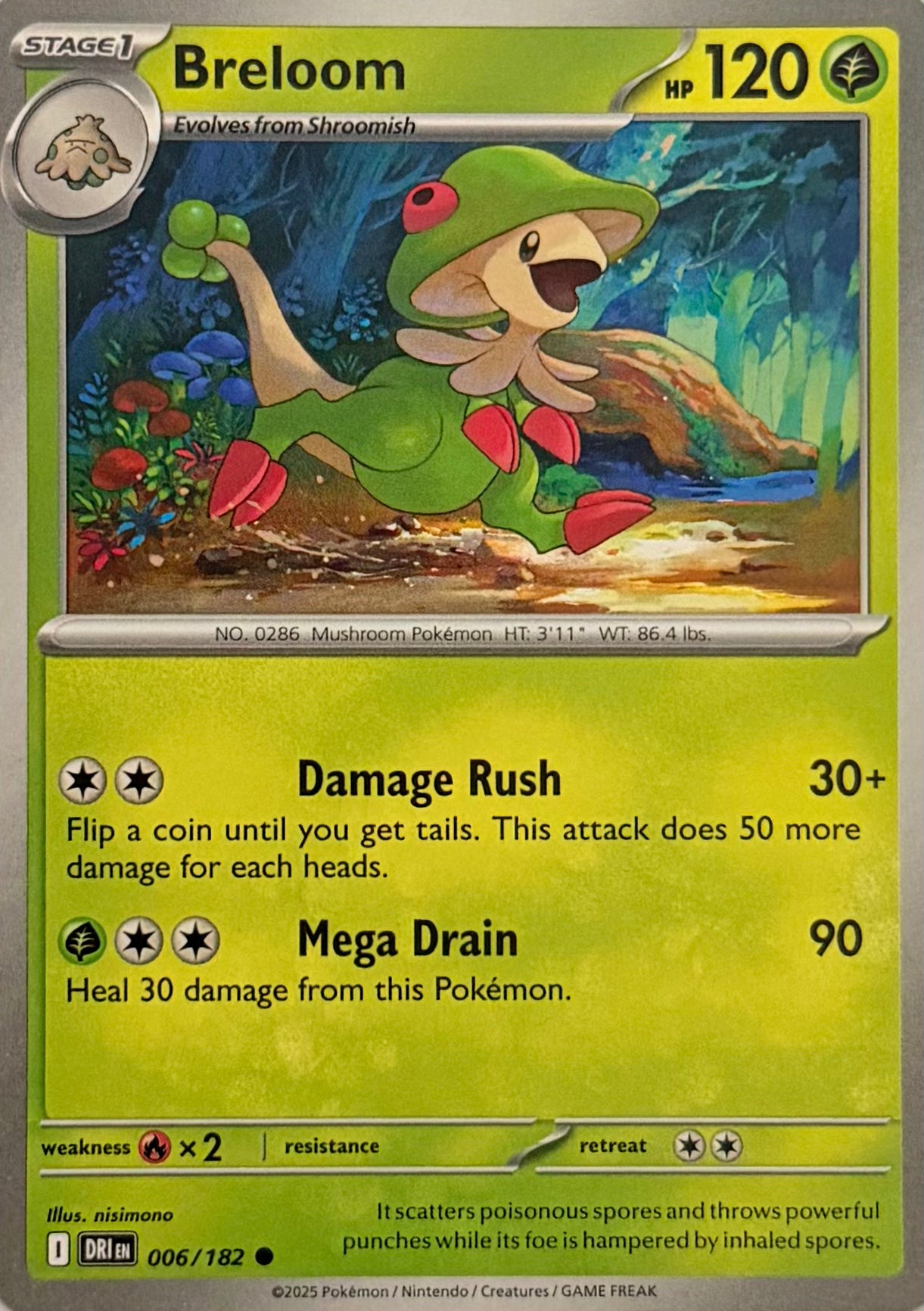 Pokemon Tcg Breloom 006/182