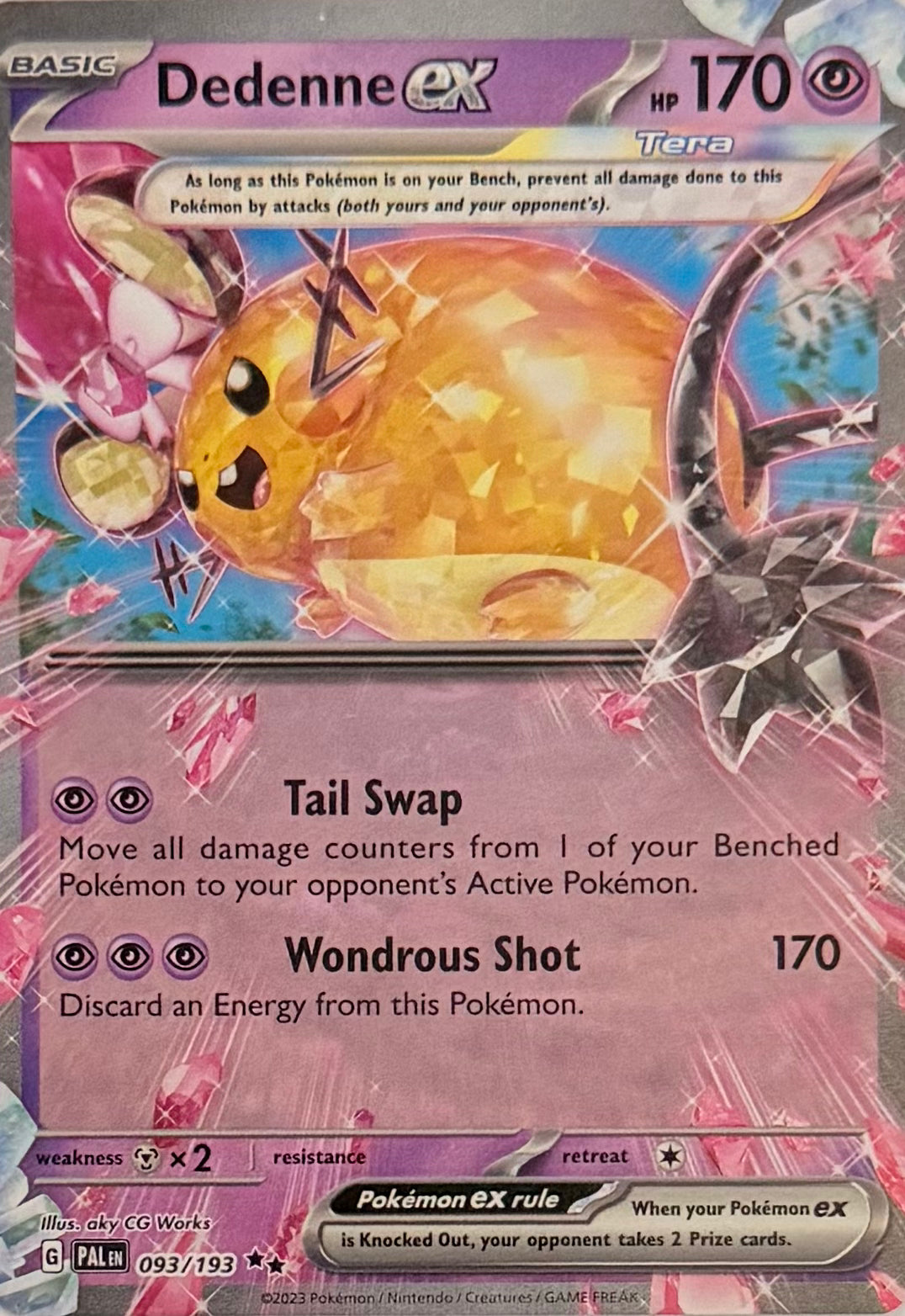 Pokemon Tcg Dedenne Ex 093/193