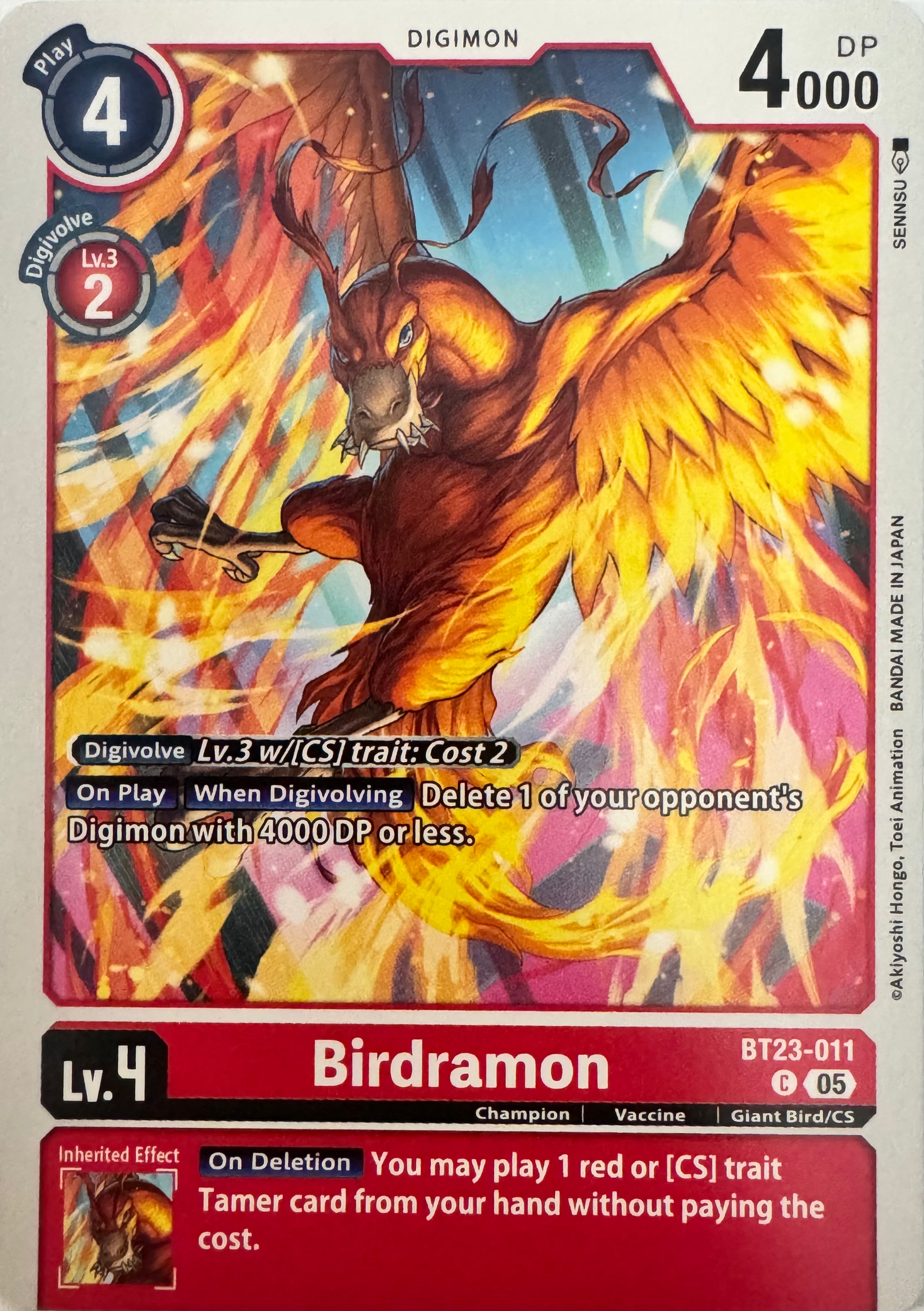 Digimon Tcg Birdramon Bt23-011