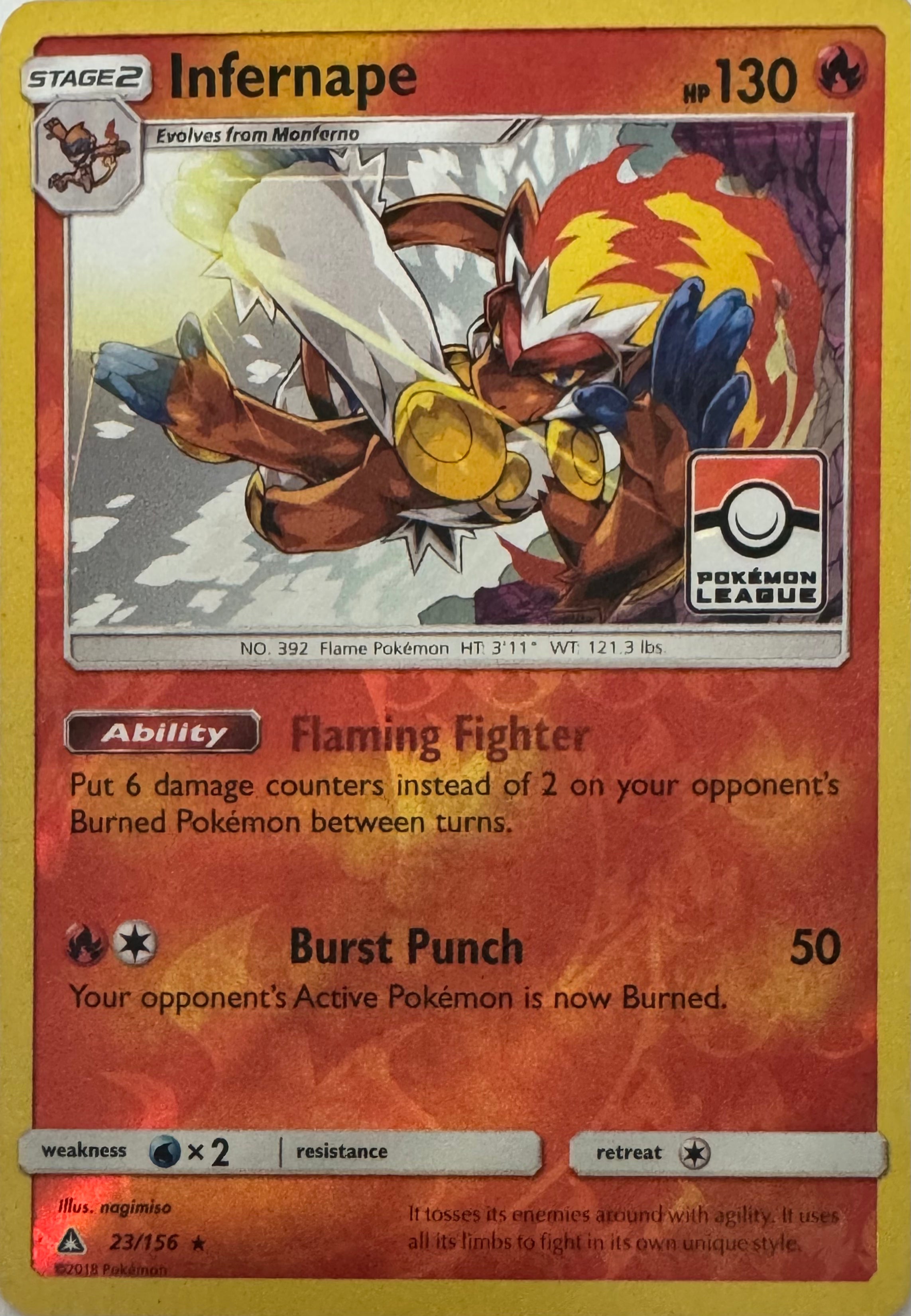 Pokemon Tcg Infernape 23/156 Reverse (Liga)
