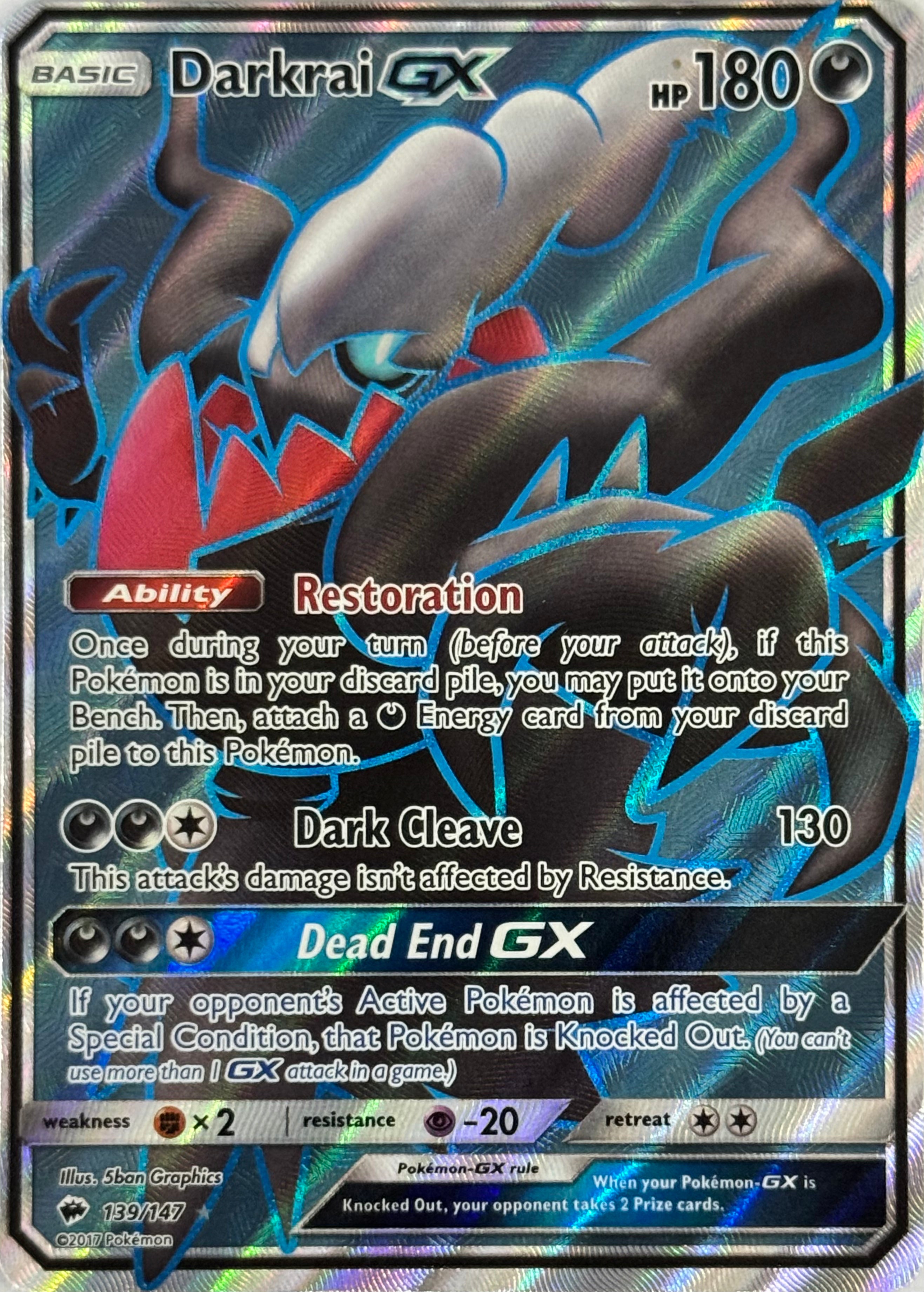 Pokemon Tcg Darkrai GX 139/147