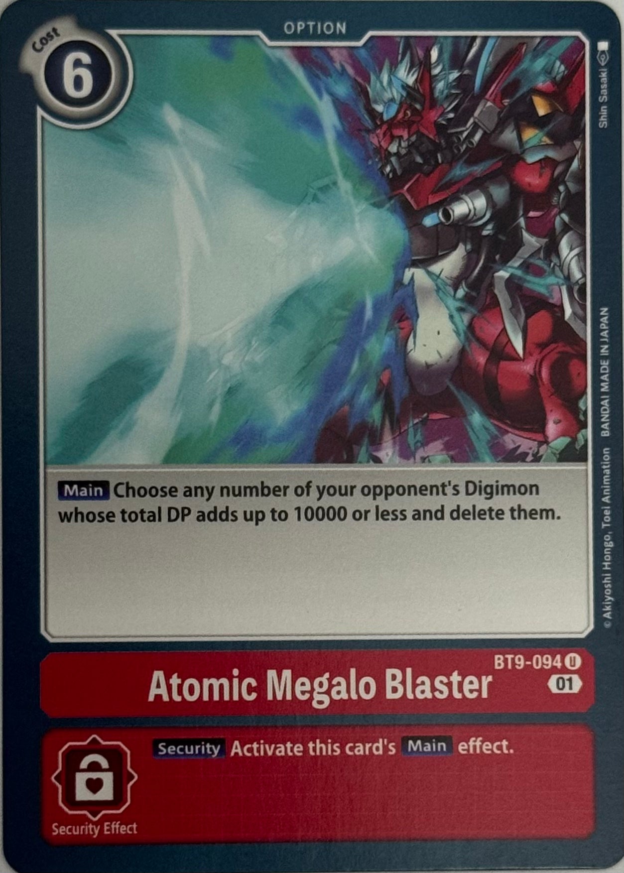 Digimon Tcg Atomic Megalo Blaster Bt9-094