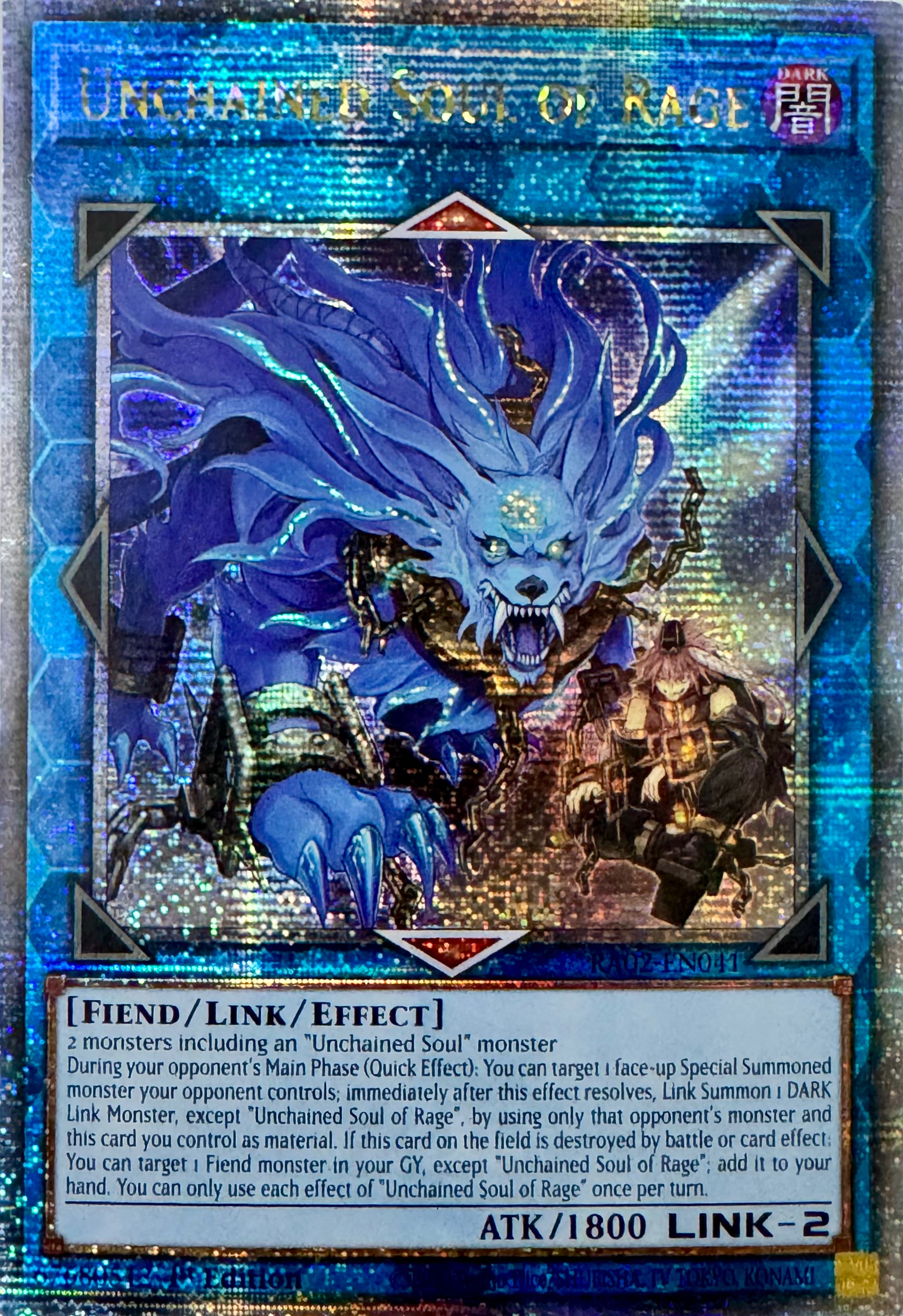 Yugioh! Unchained Soul of Rage Ra02-en041 Quarter Century 1st Edition