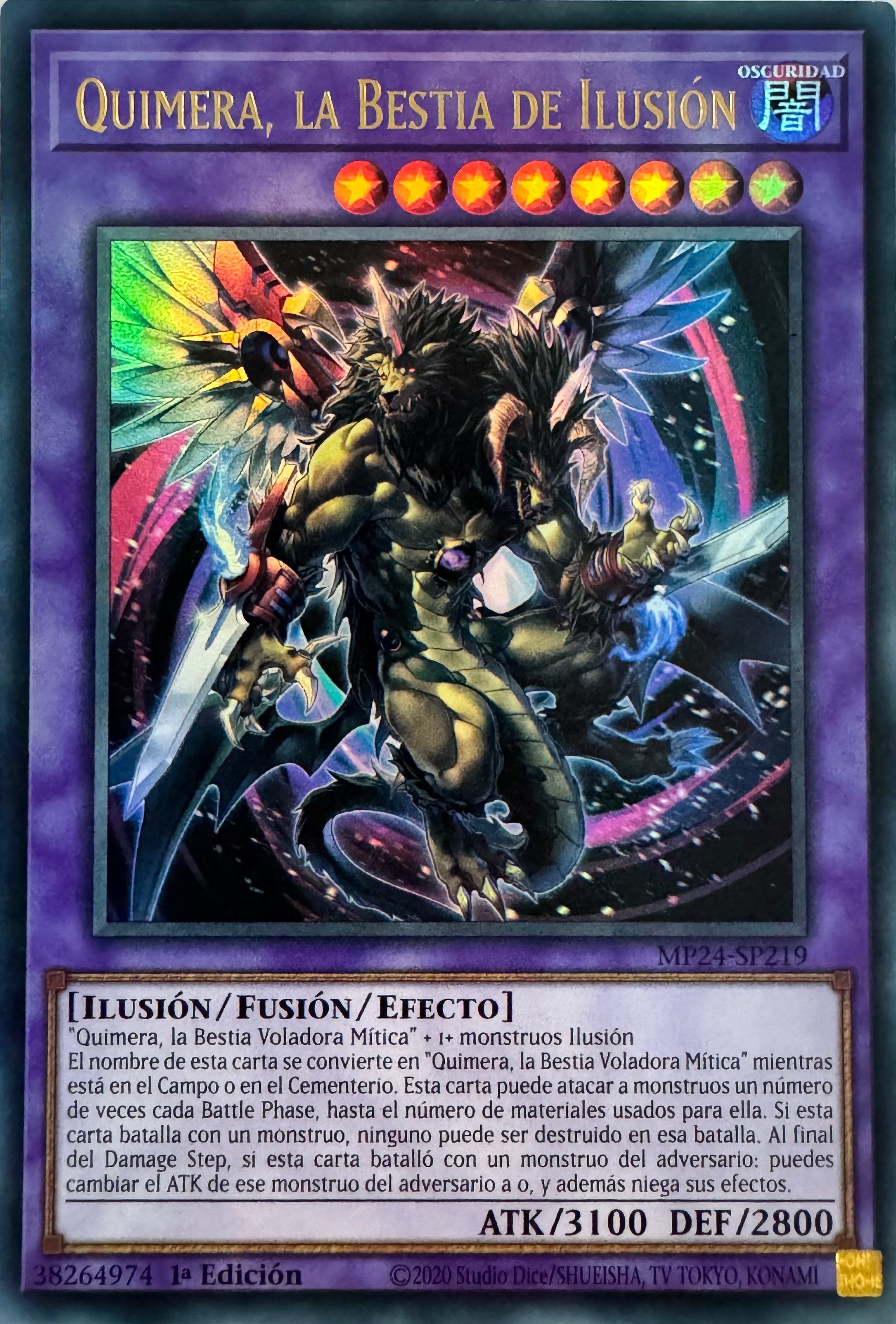 Yugioh! Quimera, La Bestia De Ilusion Mp24-sp219 1a Edición