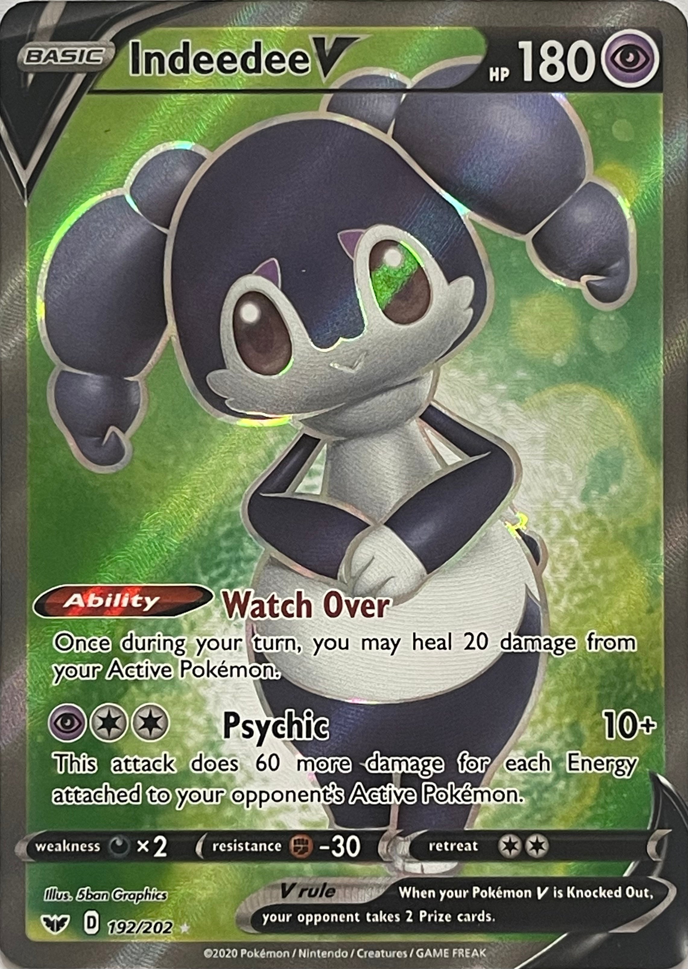 Pokemon Tcg Indeedee V 192/202 (Full Art)