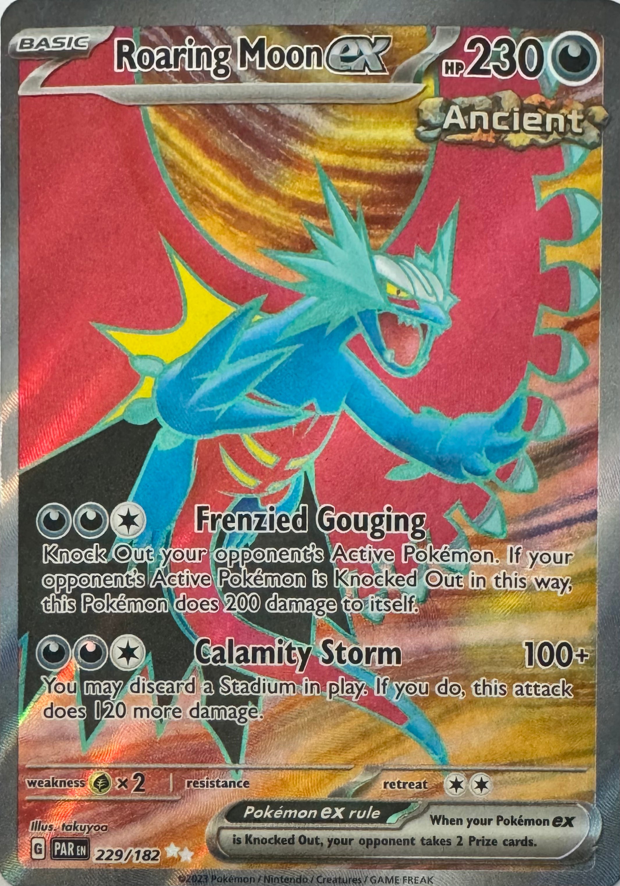 Pokemon Tcg Roaring Moon Ex 229/182