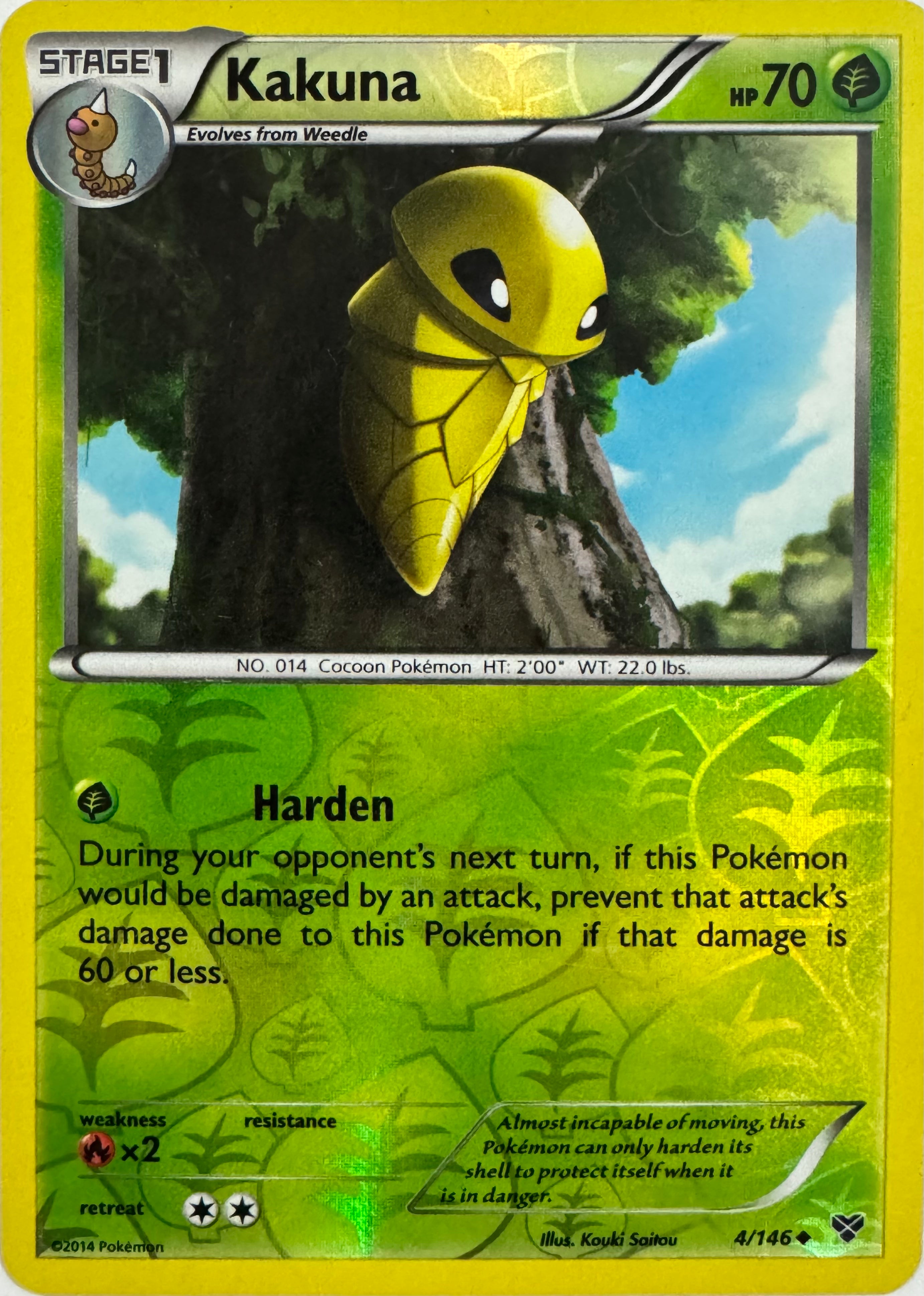Pokemon Tcg Kakuna 4/146 Reverse