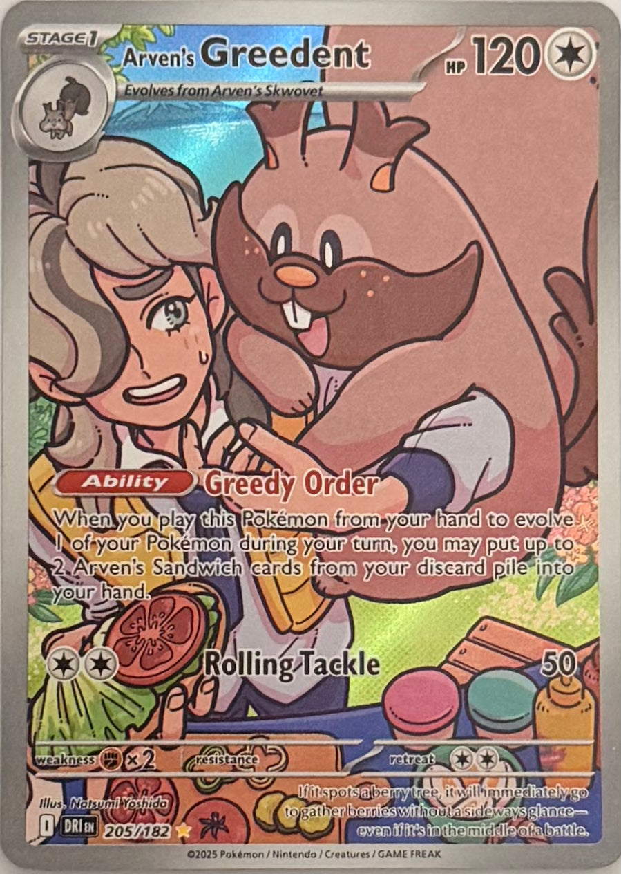 Pokemon Tcg Arven’s Greedent 205/182